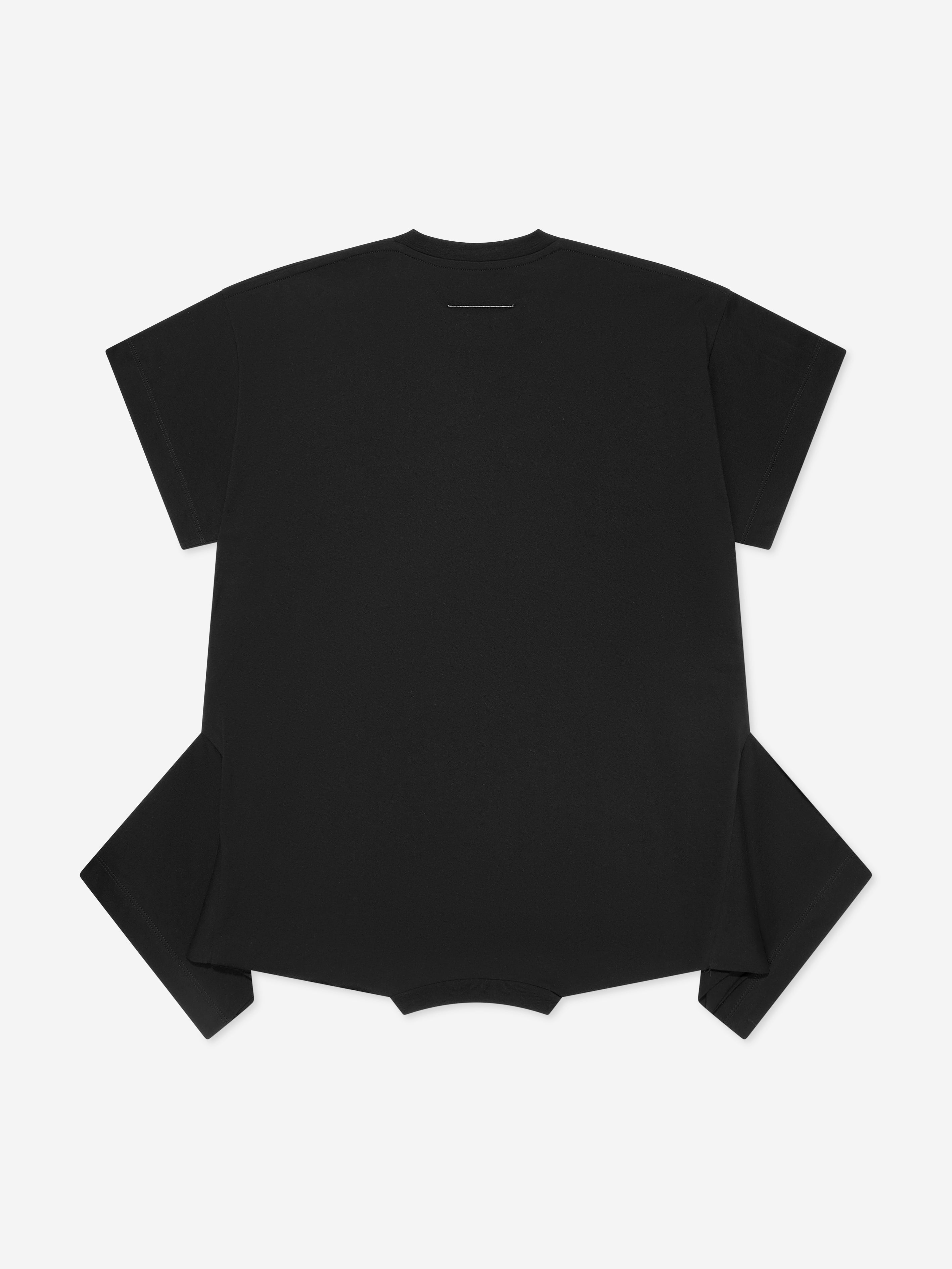 MM6 Maison Margiela Girls Asymmetric T-Shirt Dress in Black | Childsplay  Clothing