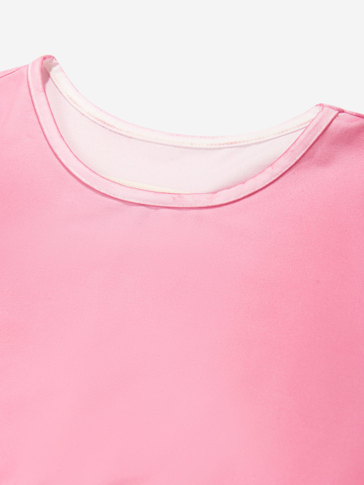 MM6 Maison Margiela Kids Cropped Logo T-Shirt in Pink | Childsplay 