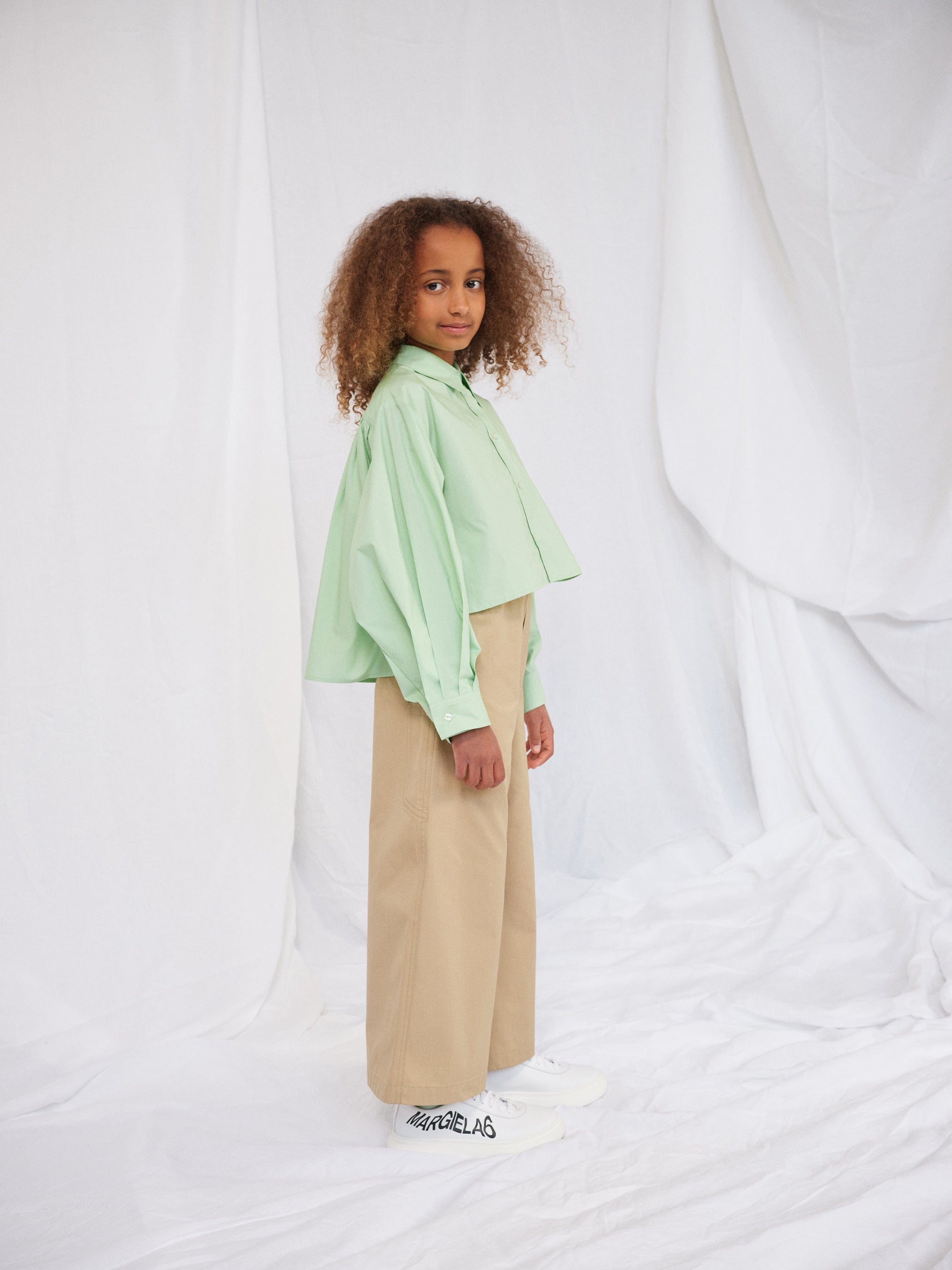 MM6 Maison Margiela Kids Culotte Trousers in Beige | Childsplay