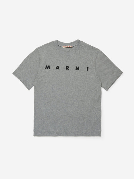 MARNI Kids Logo T-Shirt in Grey | Childsplay Clothing