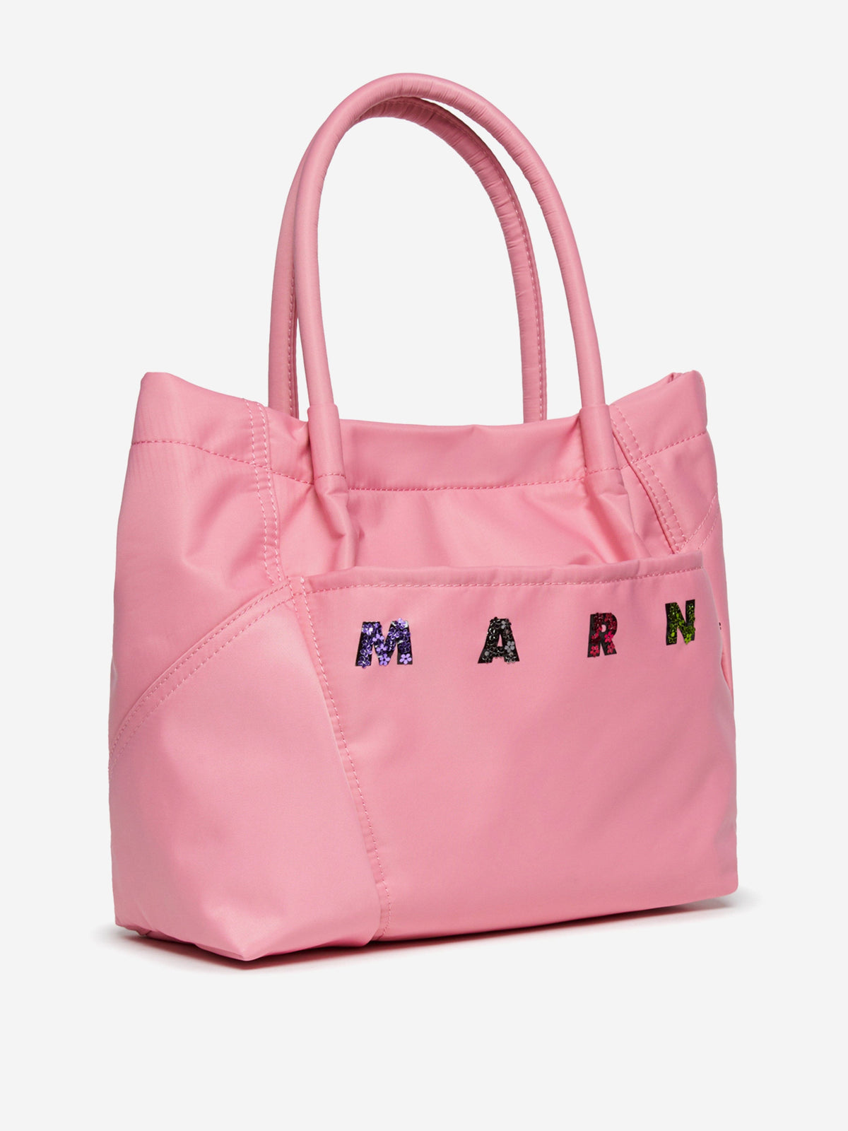 MARNI Girls Logo Tote Bag in Pink (25cm) | Childsplay Clothing