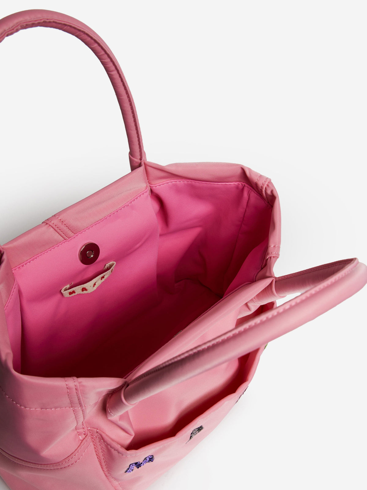 MARNI Girls Logo Tote Bag in Pink (25cm) | Childsplay Clothing