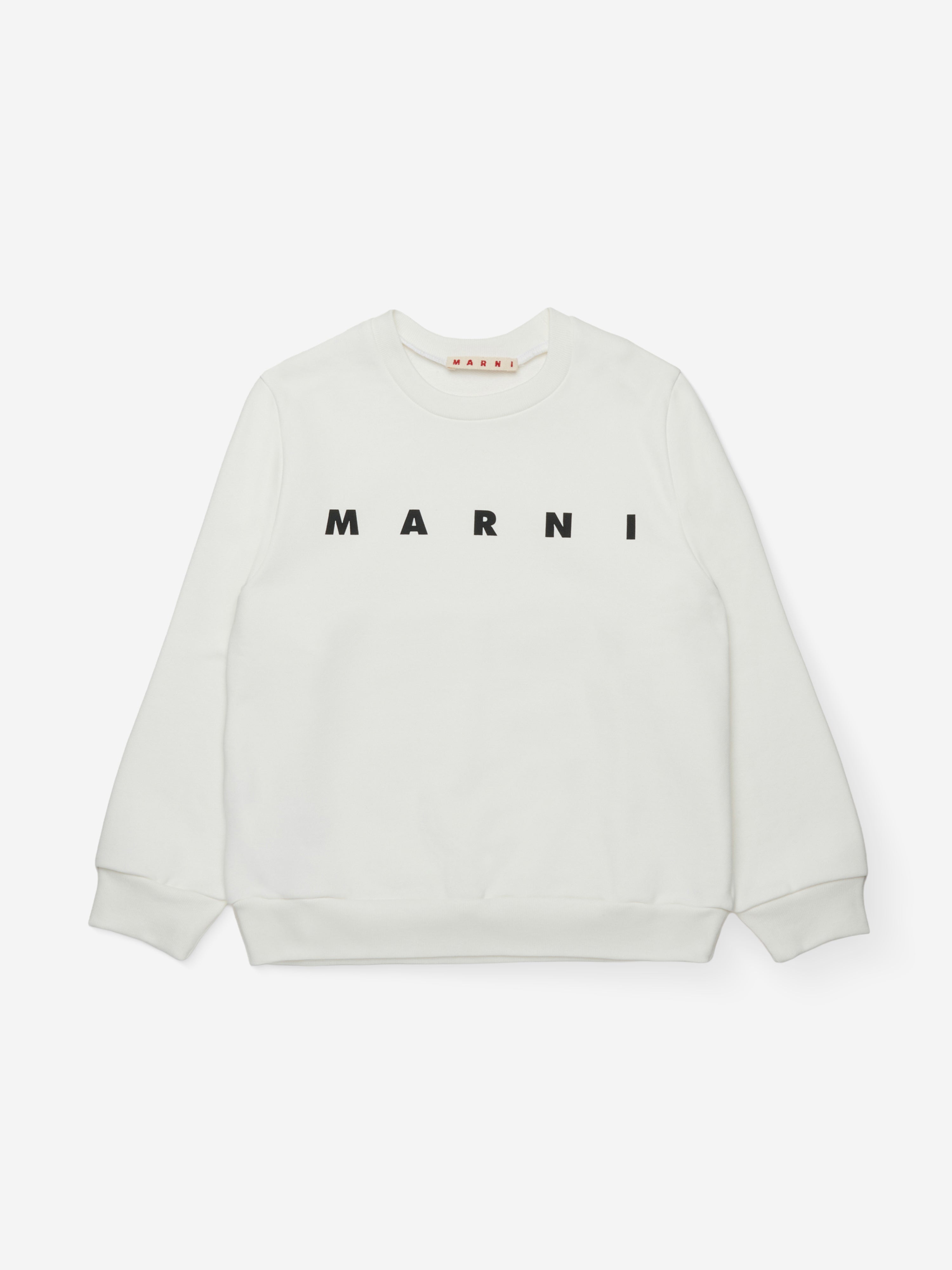 MARNI Kids Logo Sweatshirt in White