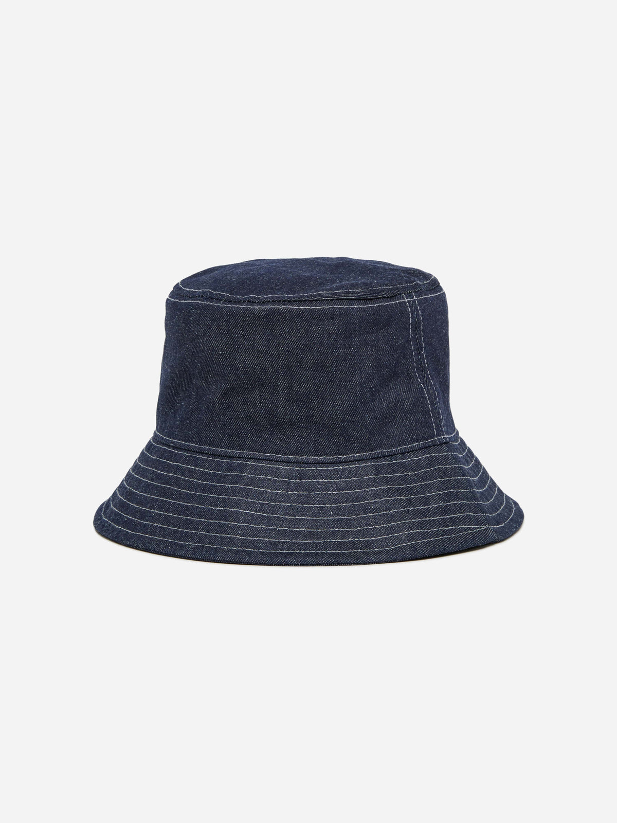 Marni Navy Cotton Logo Bucket Hat with White Embroidery Marni - Logo wool bucket hat Marni main image 3