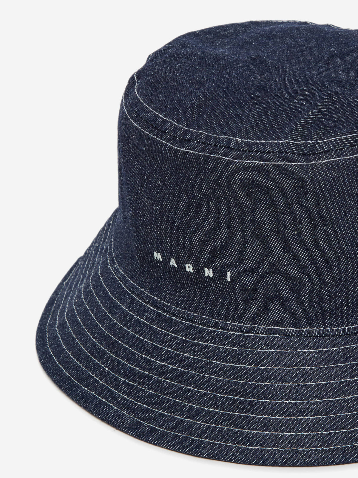 Marni Embroidered Denim Bucket Hat MARNI Patchwork Denim Bucket Hat – Dolores main image 4