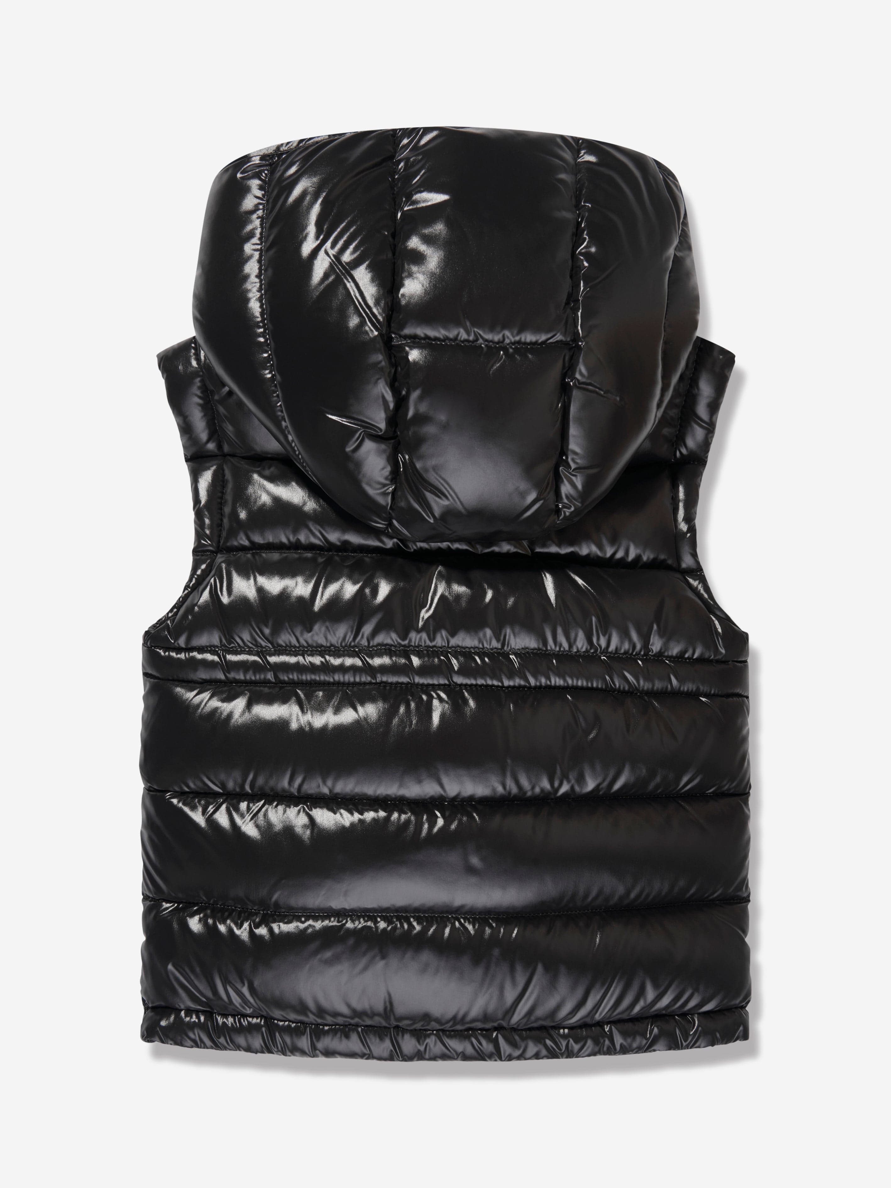 Moncler Enfant Girls Down Padded Ania Gilet in Black | Childsplay