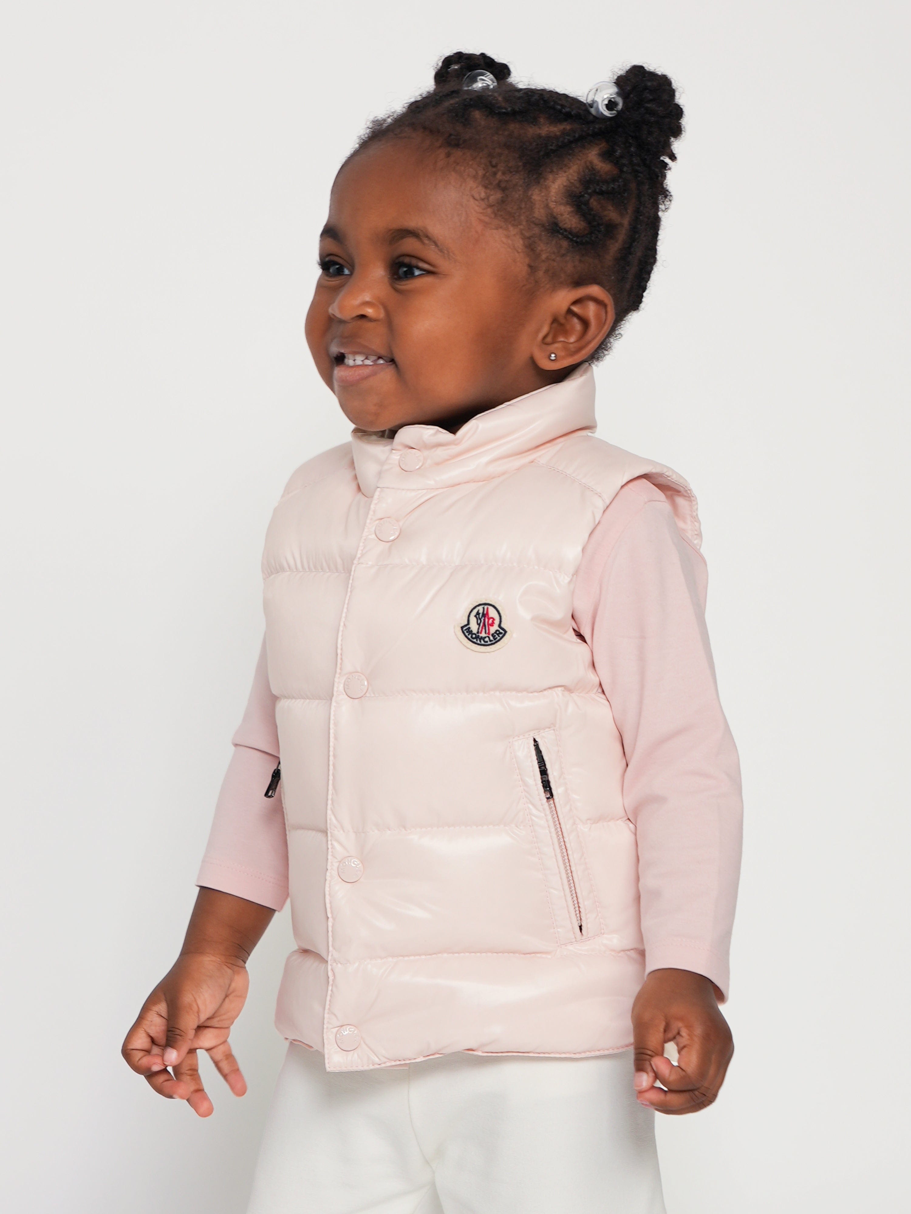 Junior Moncler Gilets Gilet Vests Moncler Vest Pink Moncler Maya