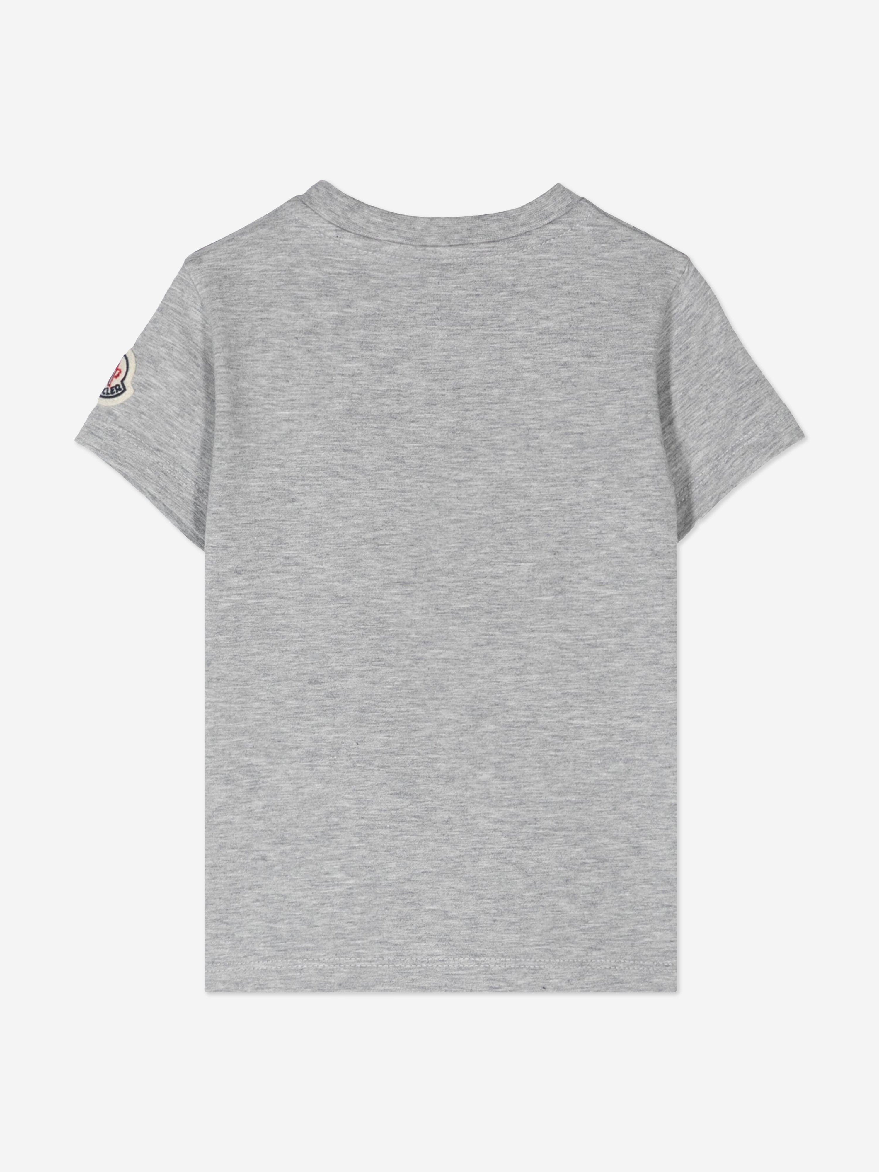 Moncler Enfant Baby Girls LogoT-Shirt in Grey | Childsplay Clothing