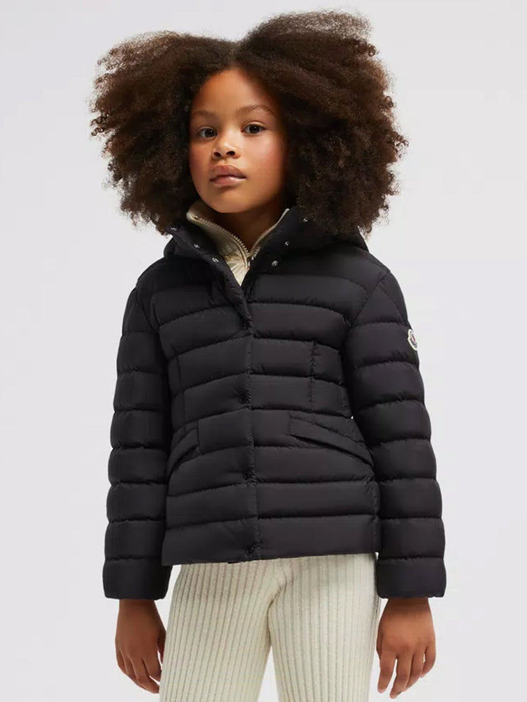 Moncler Enfant Girls Down Padded Ela Jacket in Ivory