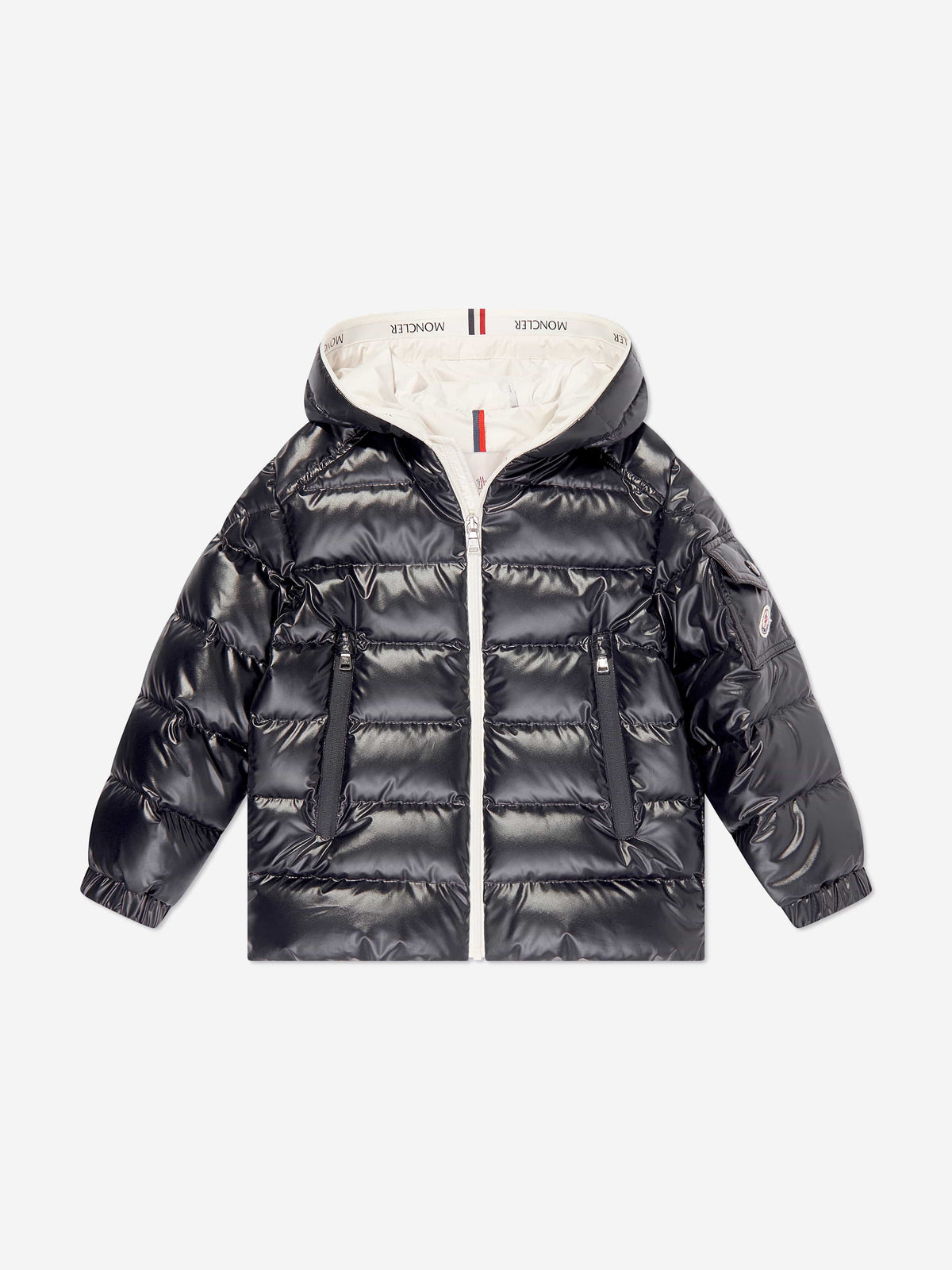Moncler Enfant Boys Down Padded Ganzorig Jacket in Navy 