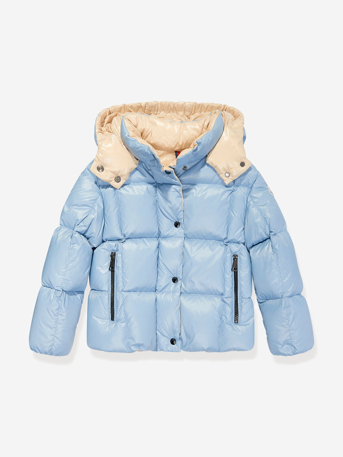 Moncler Enfant Girls Down Padded Parana Jacket in Blue 