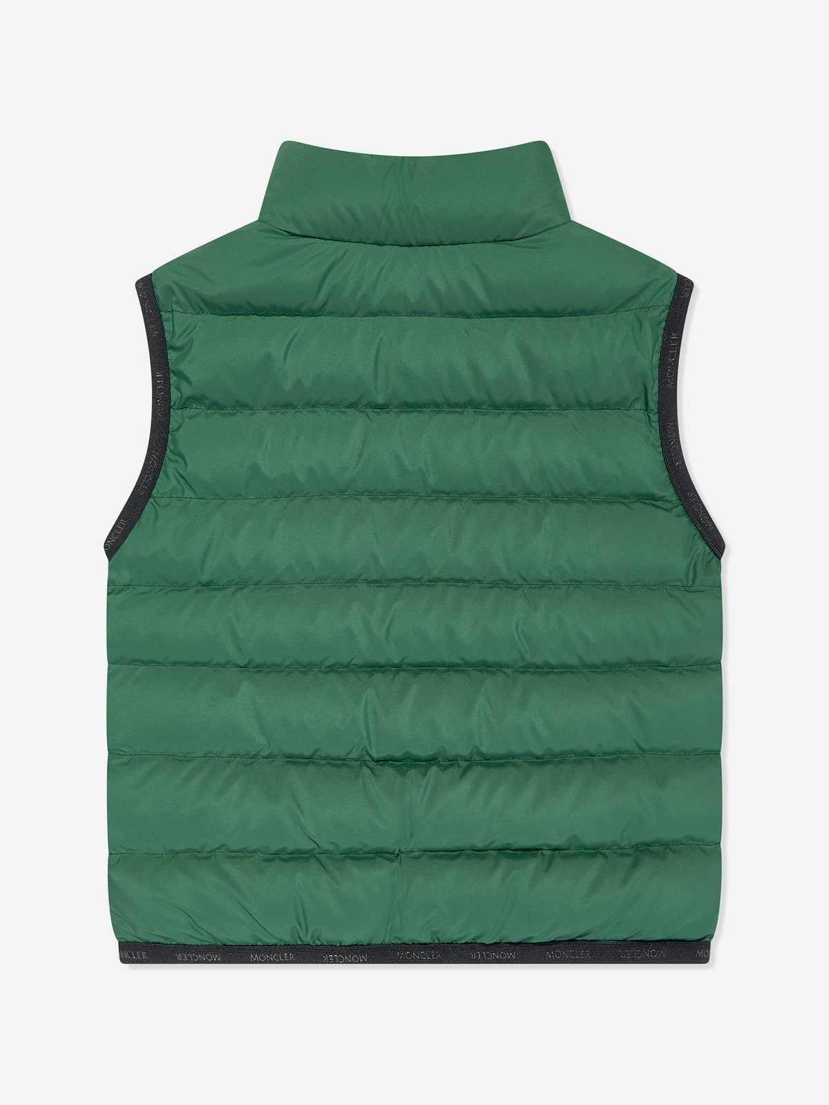 Moncler Enfant Boys Down Padded Contrin Gilet in Green 