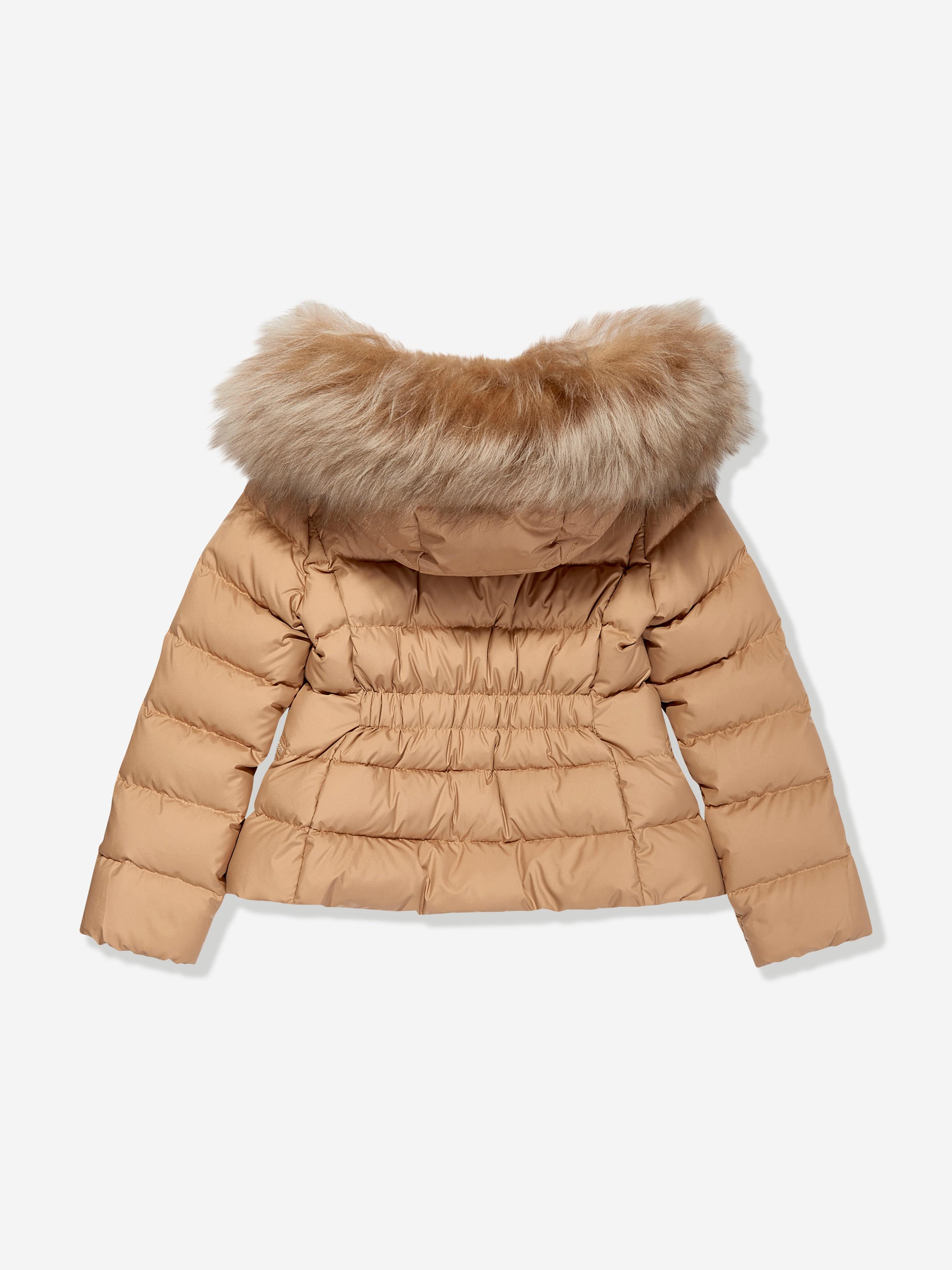Moncler Enfant Girls Boedette Hooded Shearling Down Jacket in