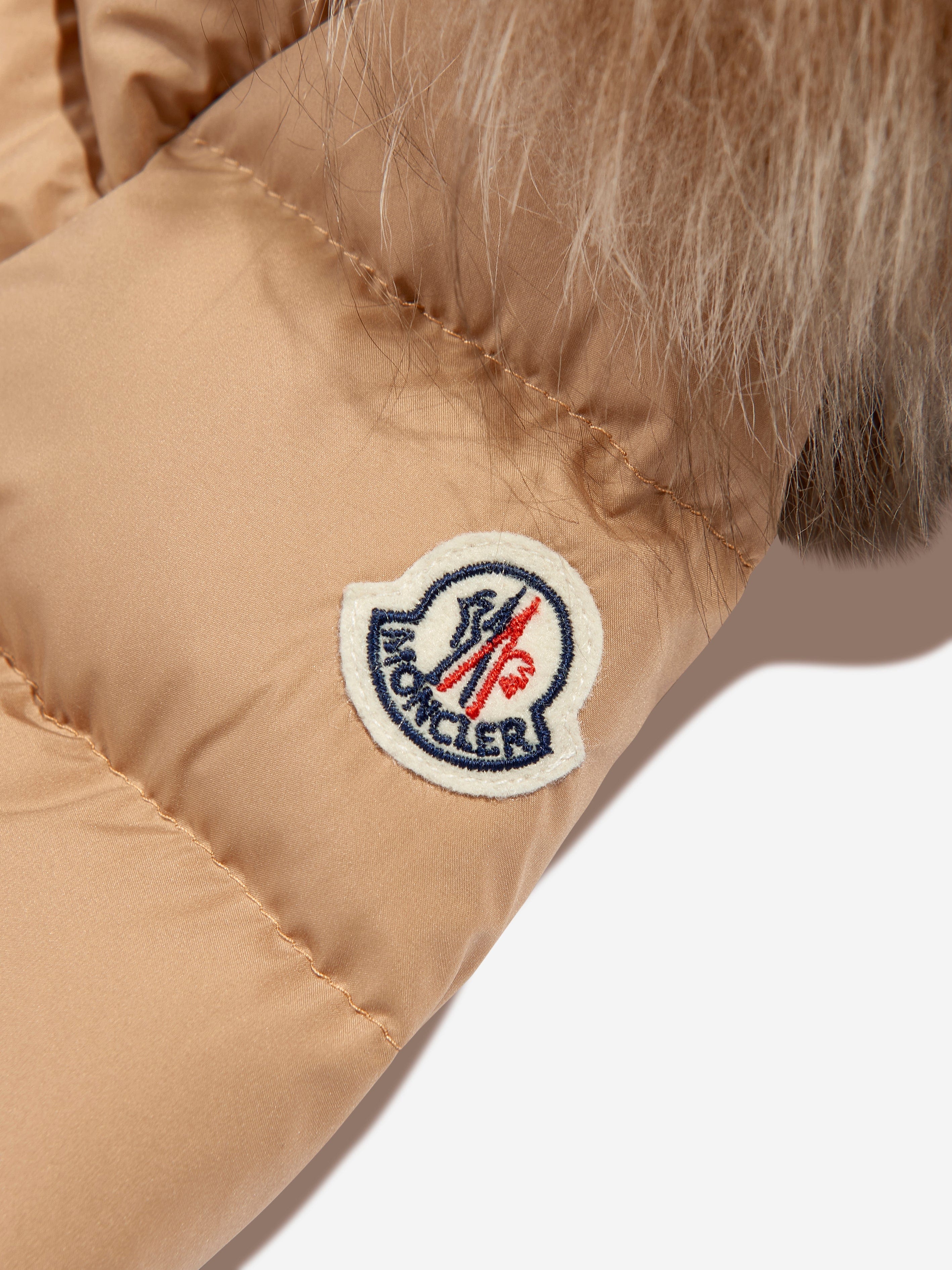Moncler Enfant Girls Boedette Hooded Shearling Down Jacket in