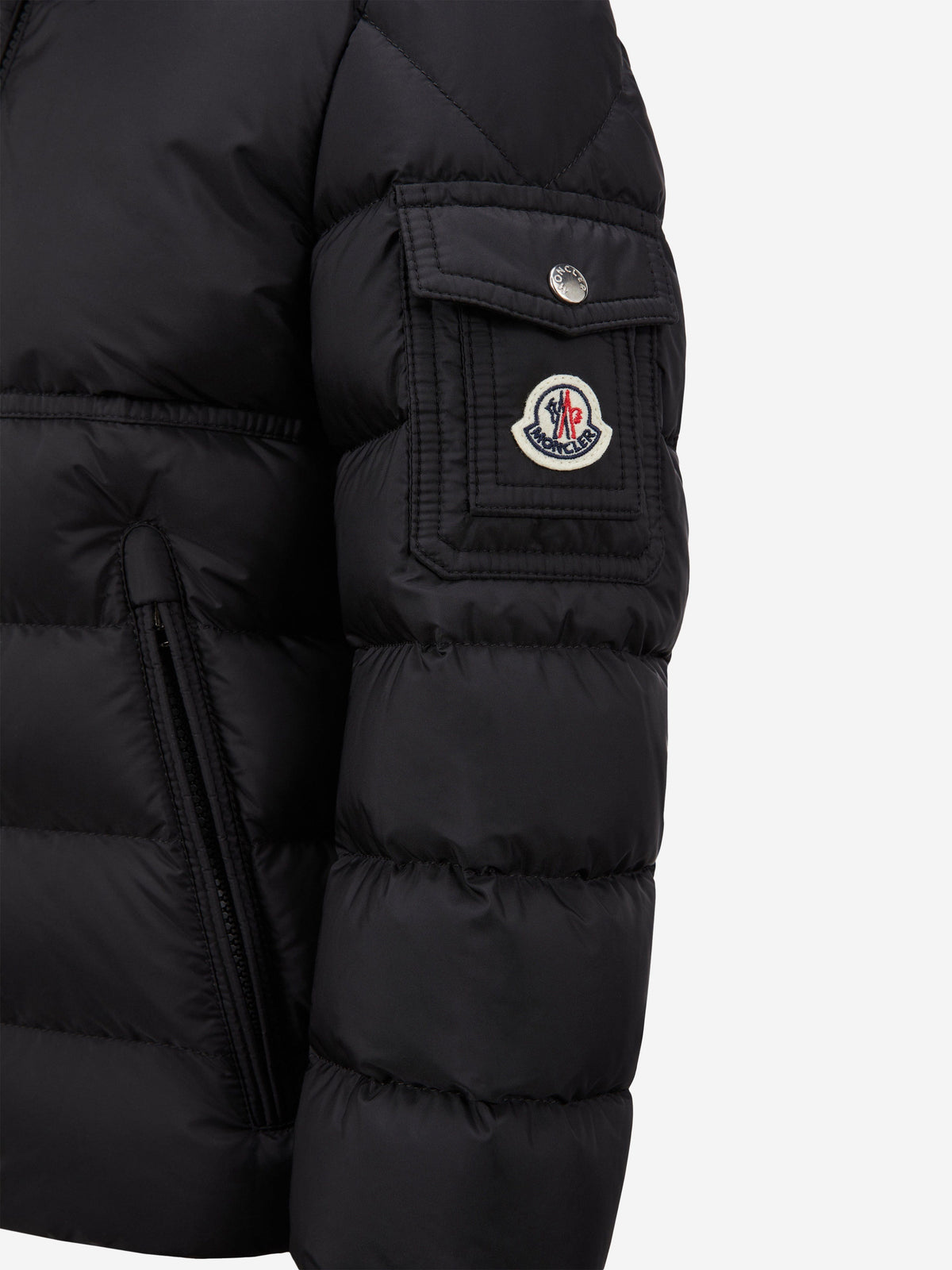 Moncler Enfant Boys Down Padded New Byron Jacket in Black 