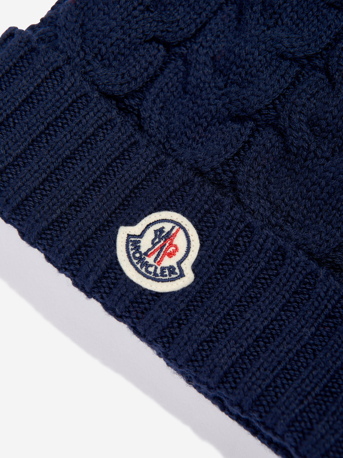 Moncler Enfant Boys Logo Beanie Hat in Navy | Childsplay  display picture 2