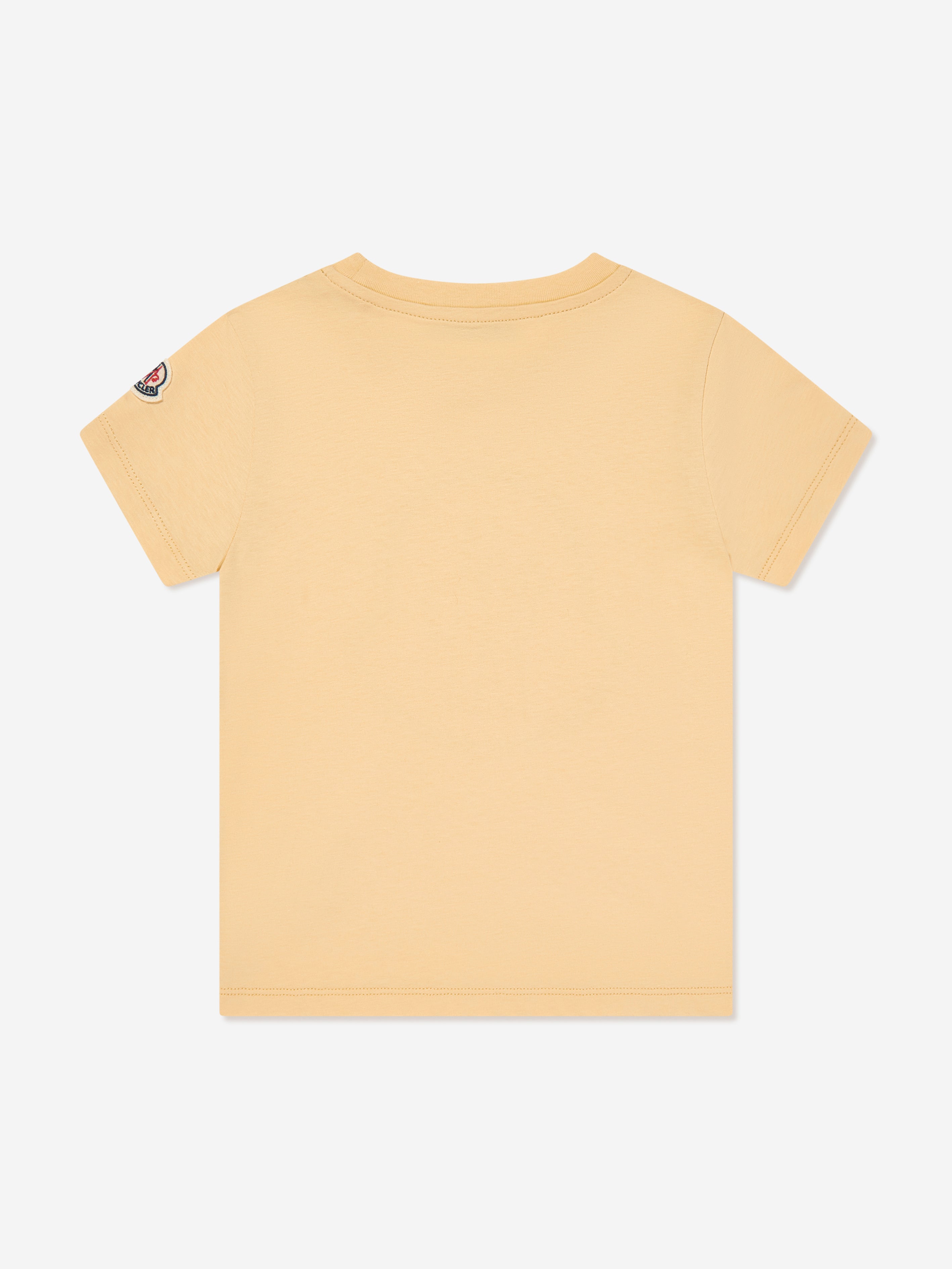 Moncler Enfant Girls Logo T-Shirt in Yellow | Childsplay Clothing
