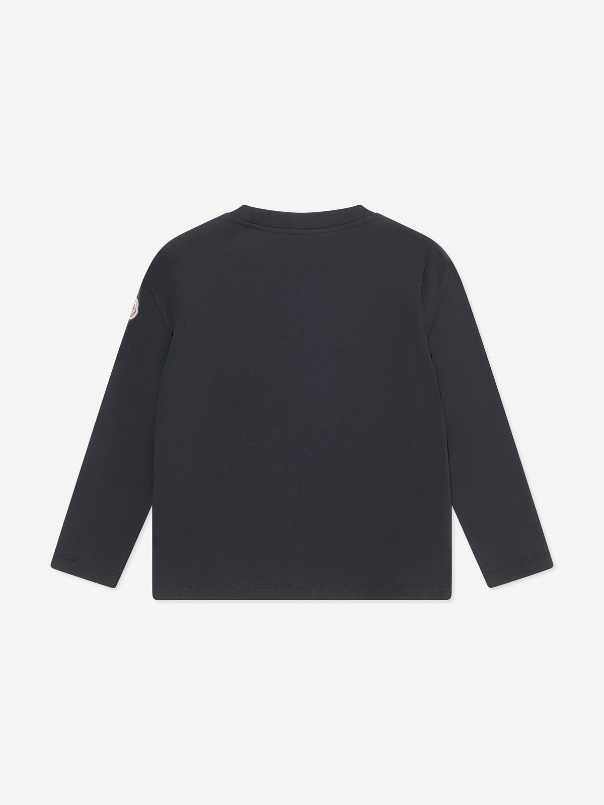 Moncler Enfant Boys Long Sleeve Logo T-Shirt in Navy | Childsplay 