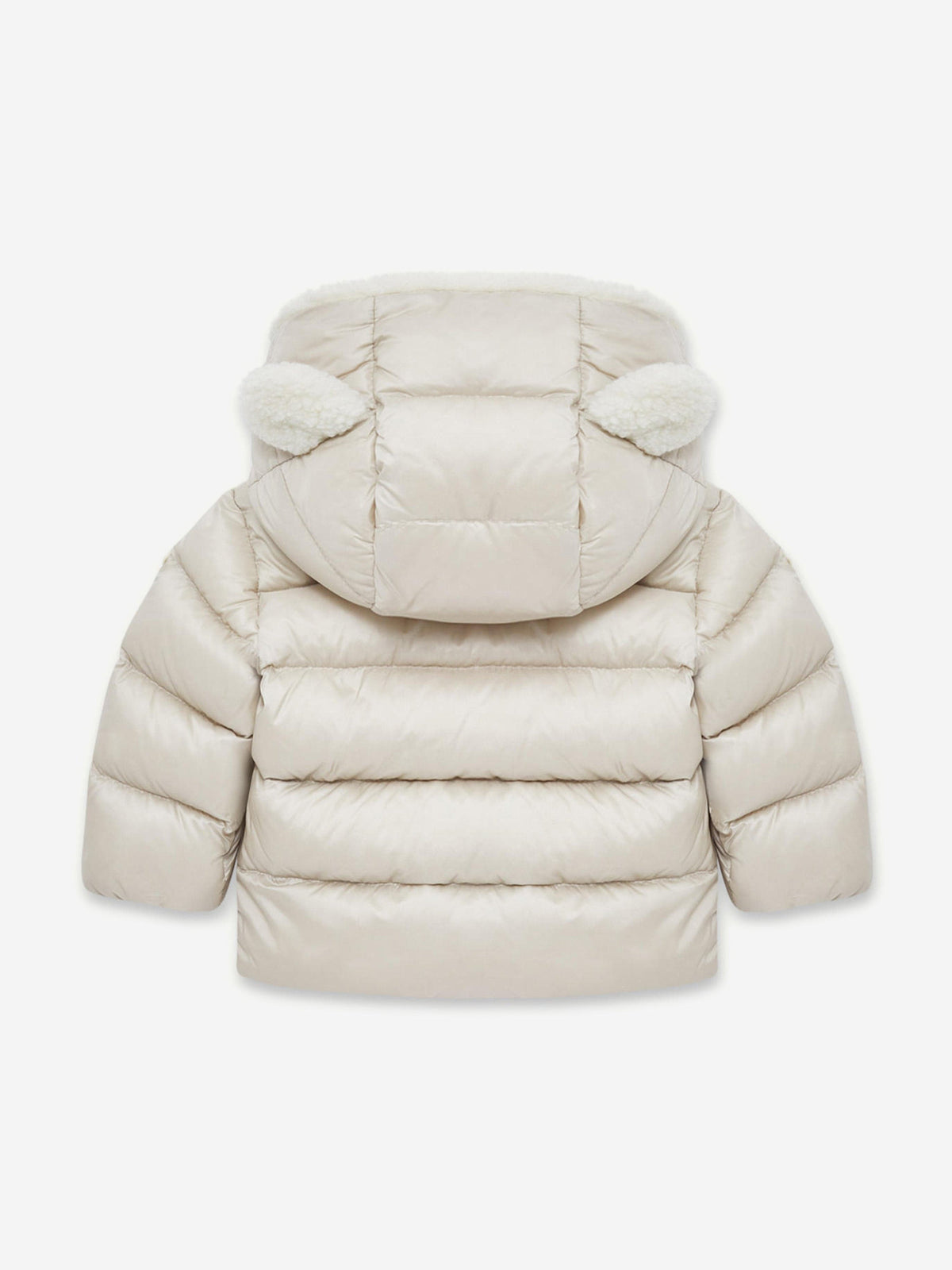 Moncler Enfant Baby Down Padded Borgan Jacket in Beige 