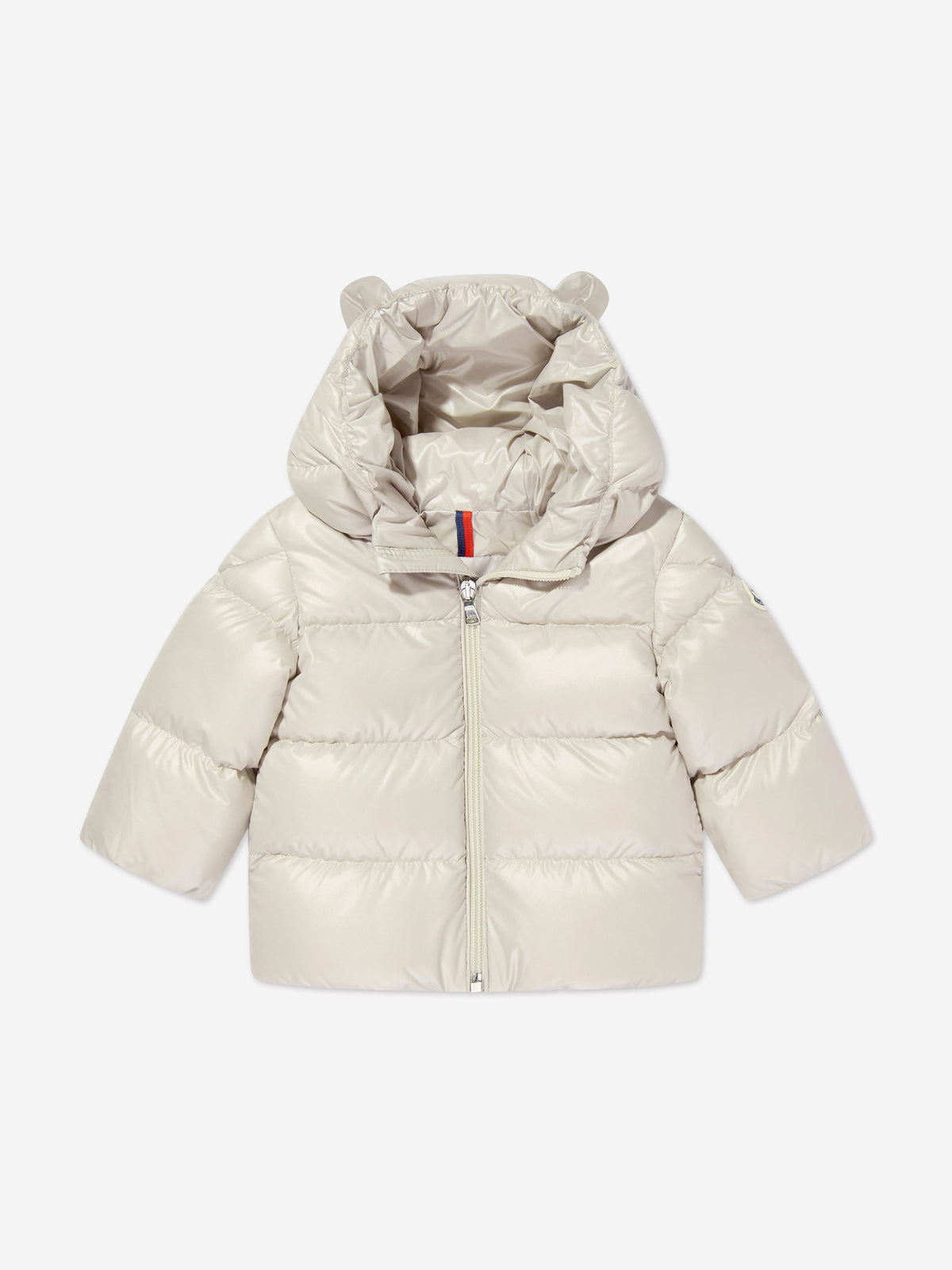 Moncler Enfant Baby Down Padded Snowsuit in Beige | Childsplay 
