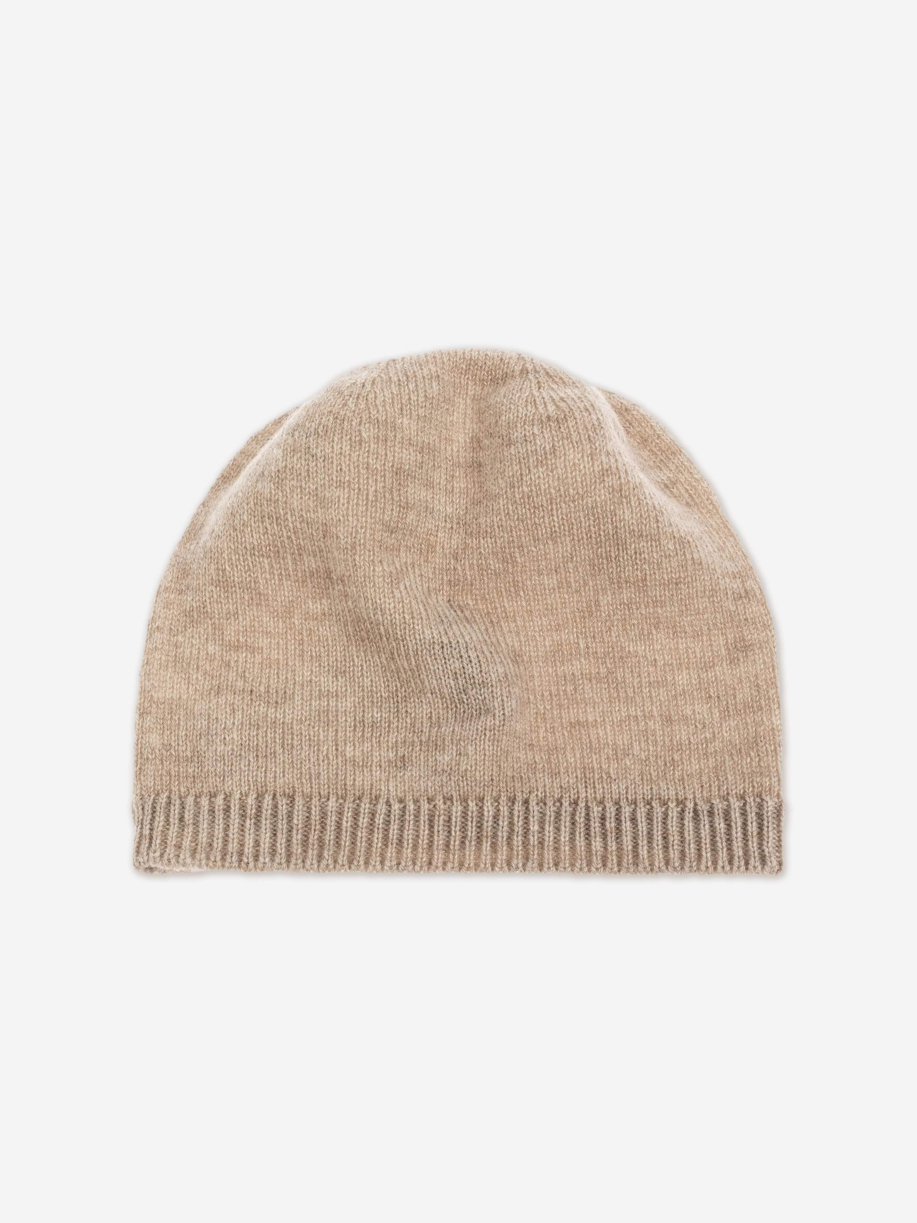 Moncler Enfant Baby Cashmere Beanie Hat in Beige | Childsplay Clothing