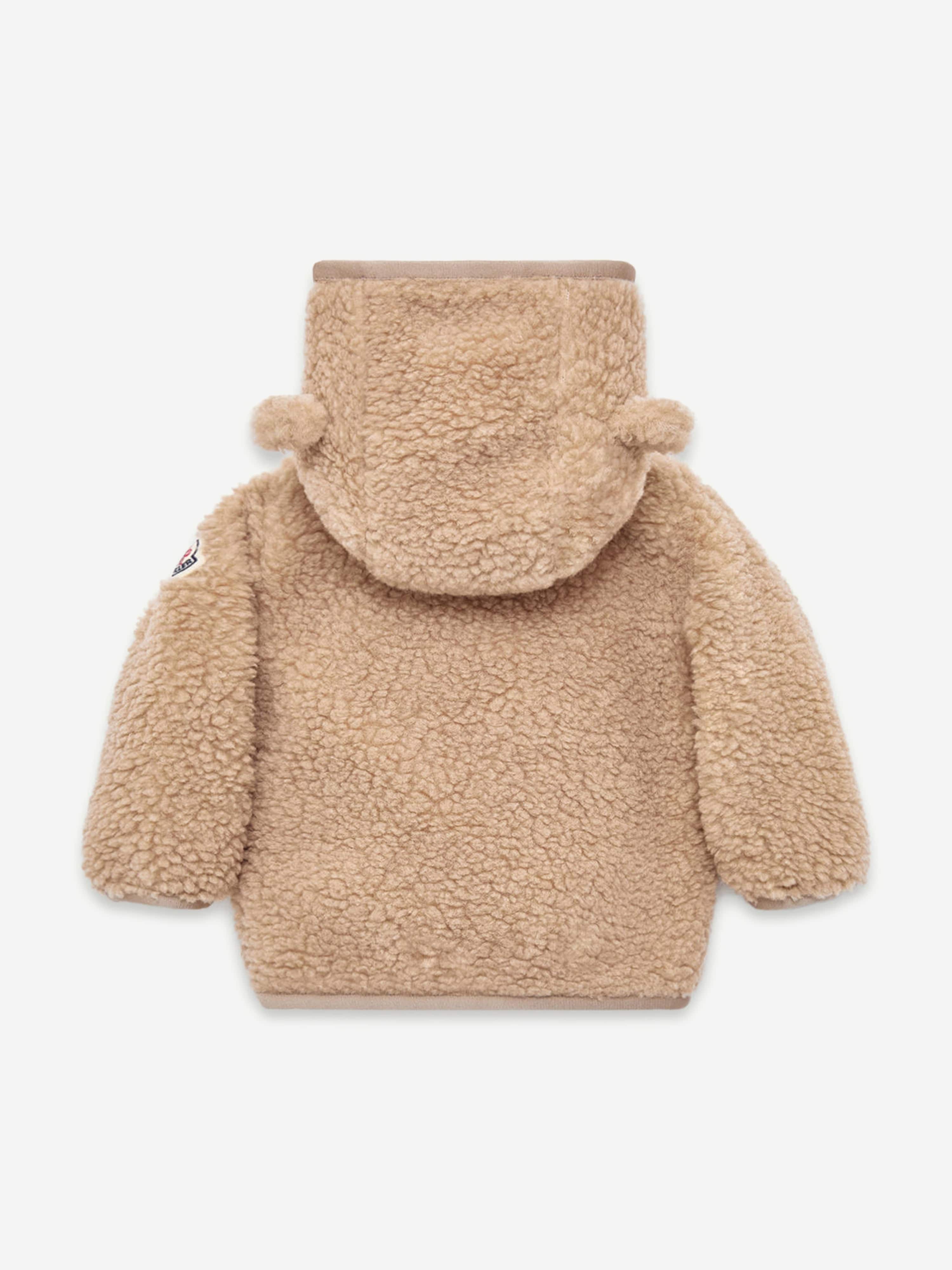 Moncler Enfant Baby Boys Teddy Fleece Zip Up Top in Beige
