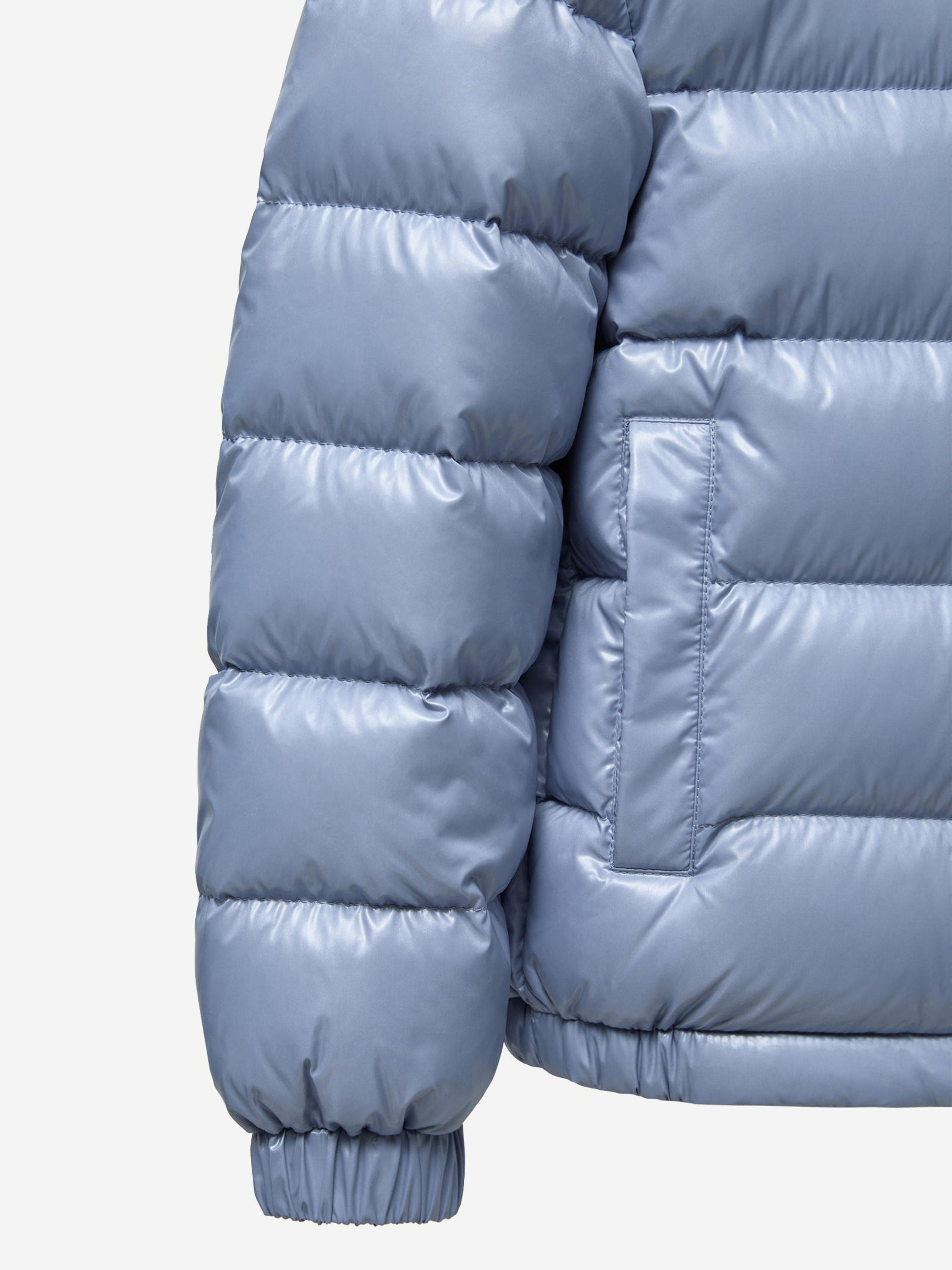 Moncler Enfant Kids Down Padded New Aubert Jacket in Blue