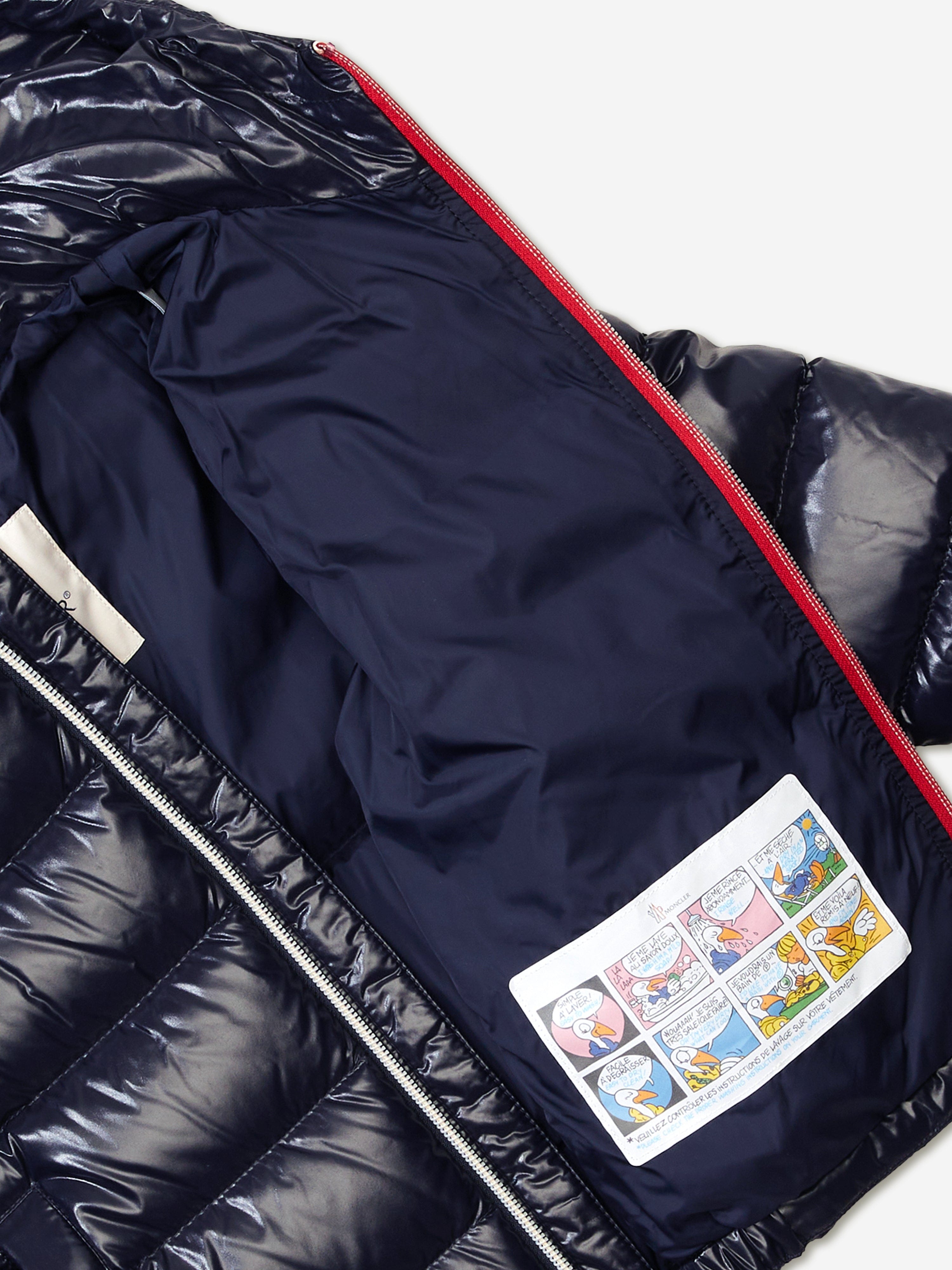 【限定値下げ】MONCLER★ENET★サイズ1★ネイビー ジャケット Moncler Enfant Kids Down Padded New Aubert Jacket in Navy