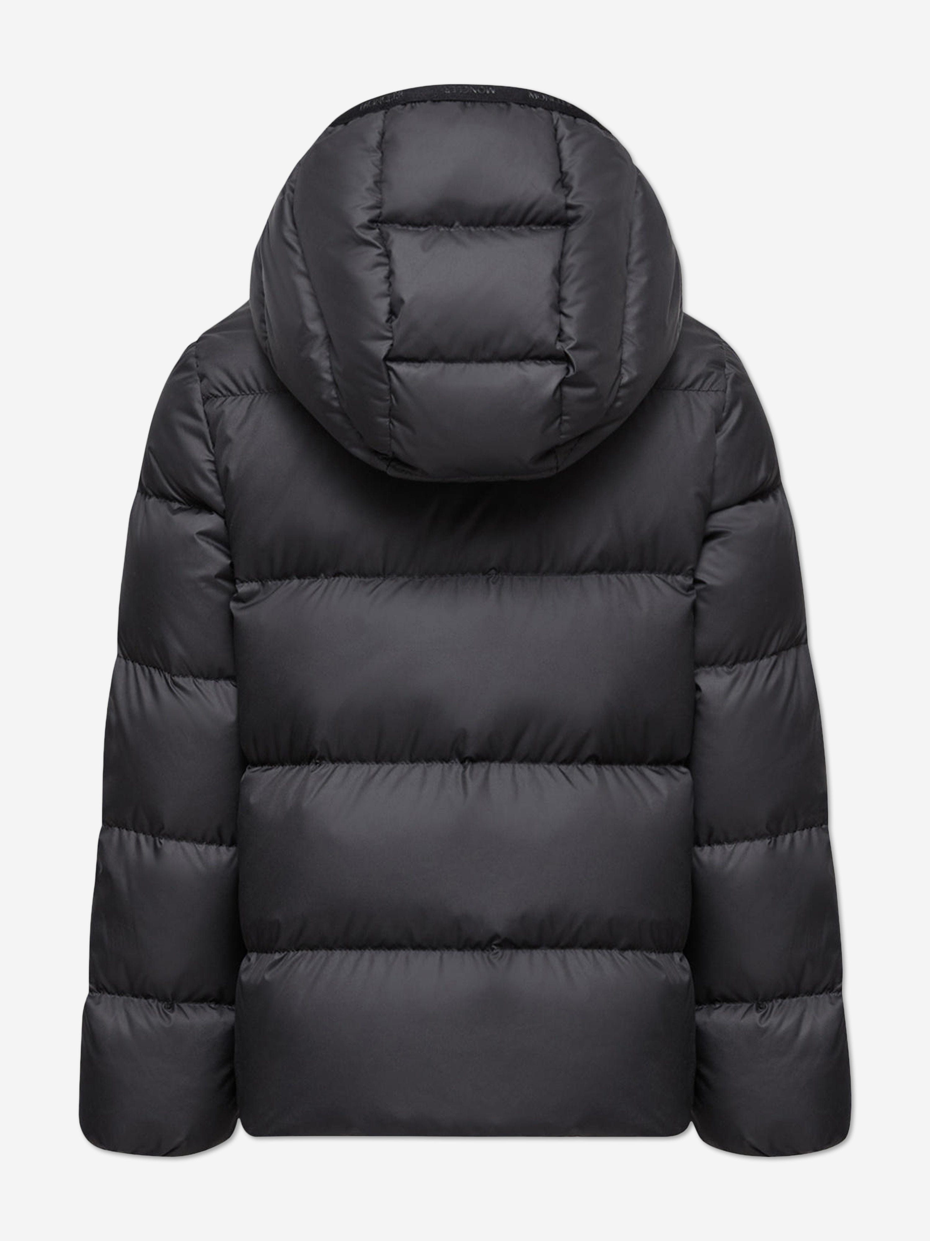 Moncler Enfant Girls Down Padded Beulah Jacket in Black