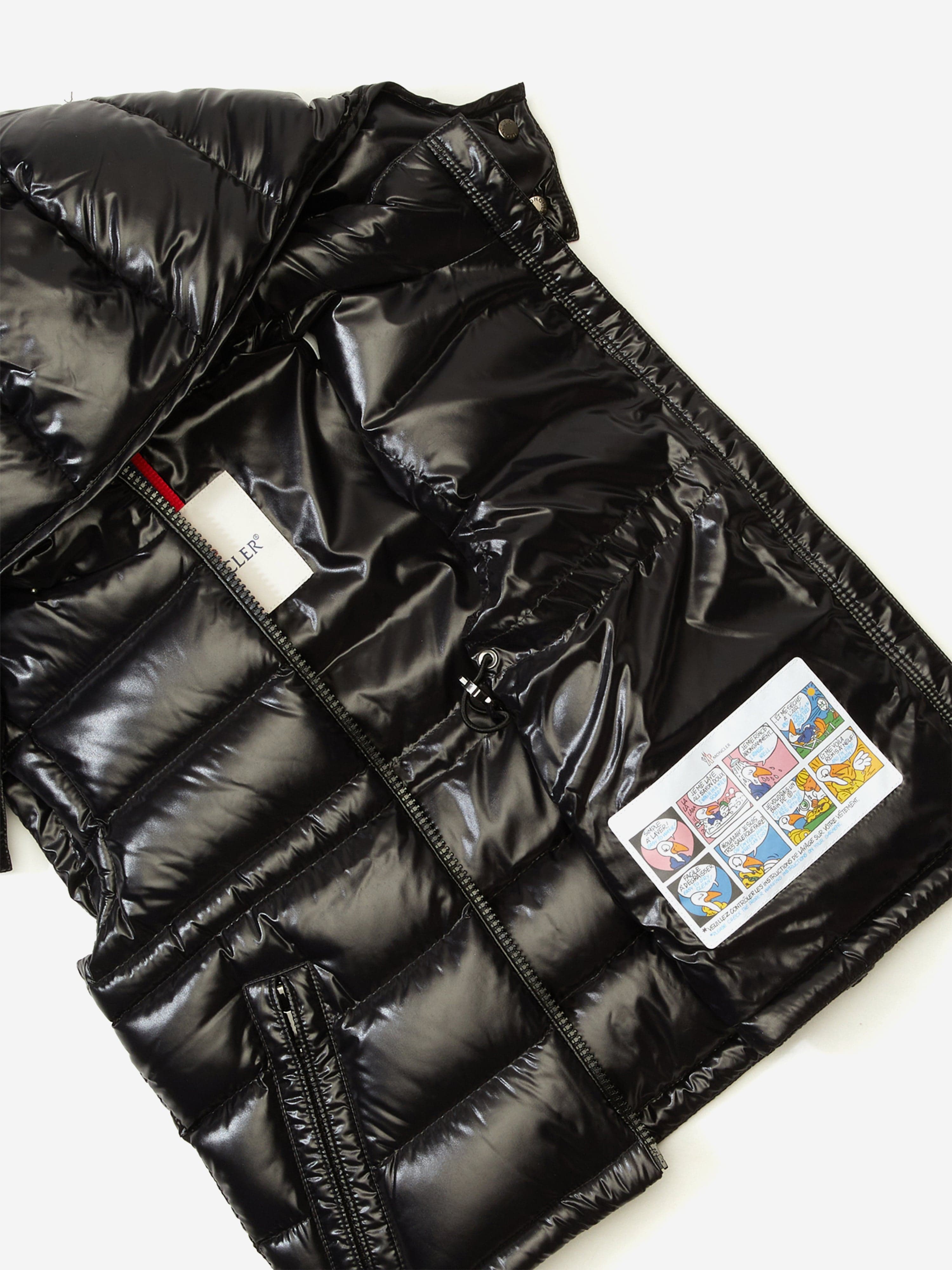 Moncler Enfant Girls Down Padded Ania Gilet in Black | Childsplay