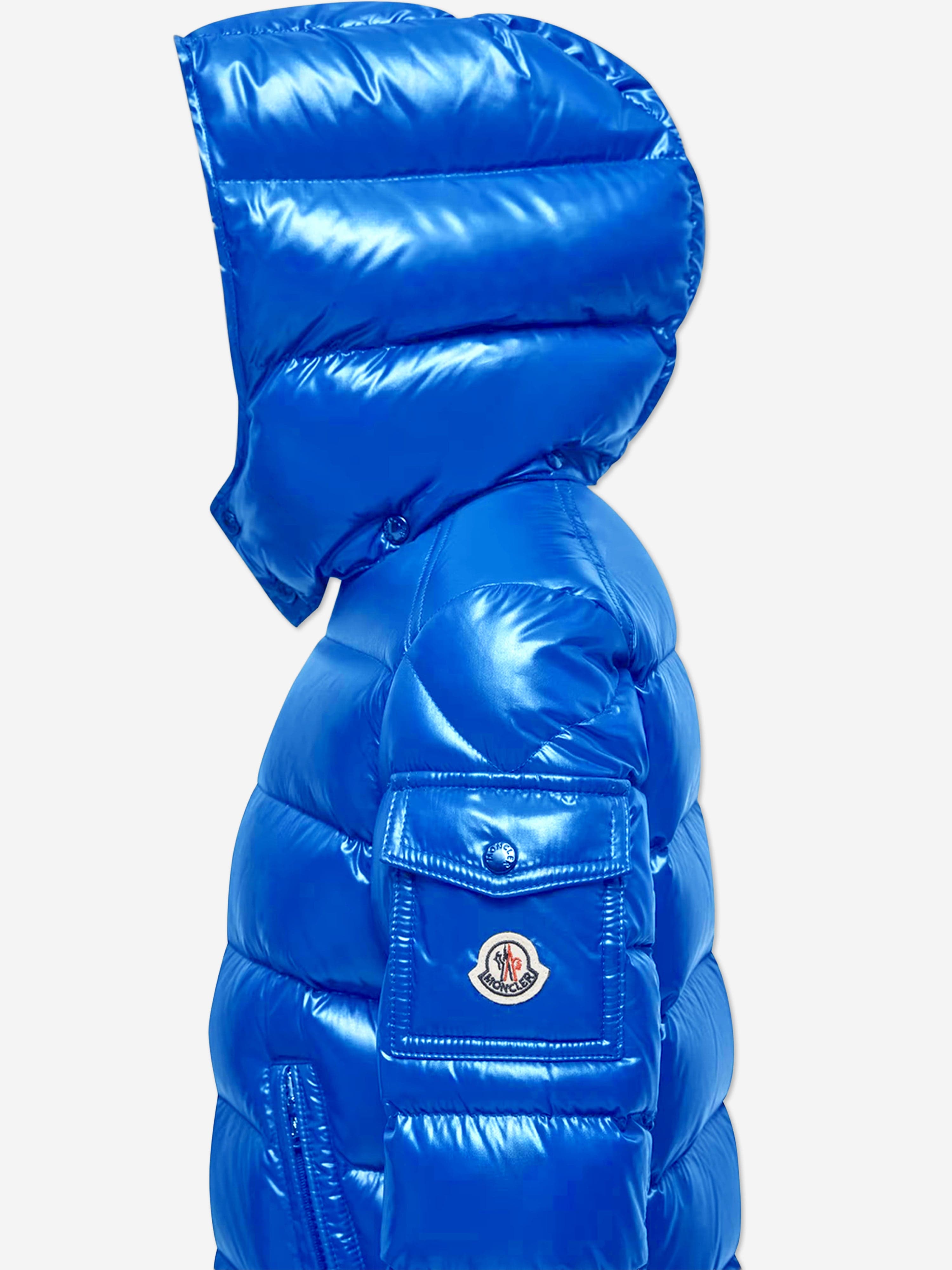 Moncler Enfant Kids Down Padded Maya Jacket in Blue | Childsplay