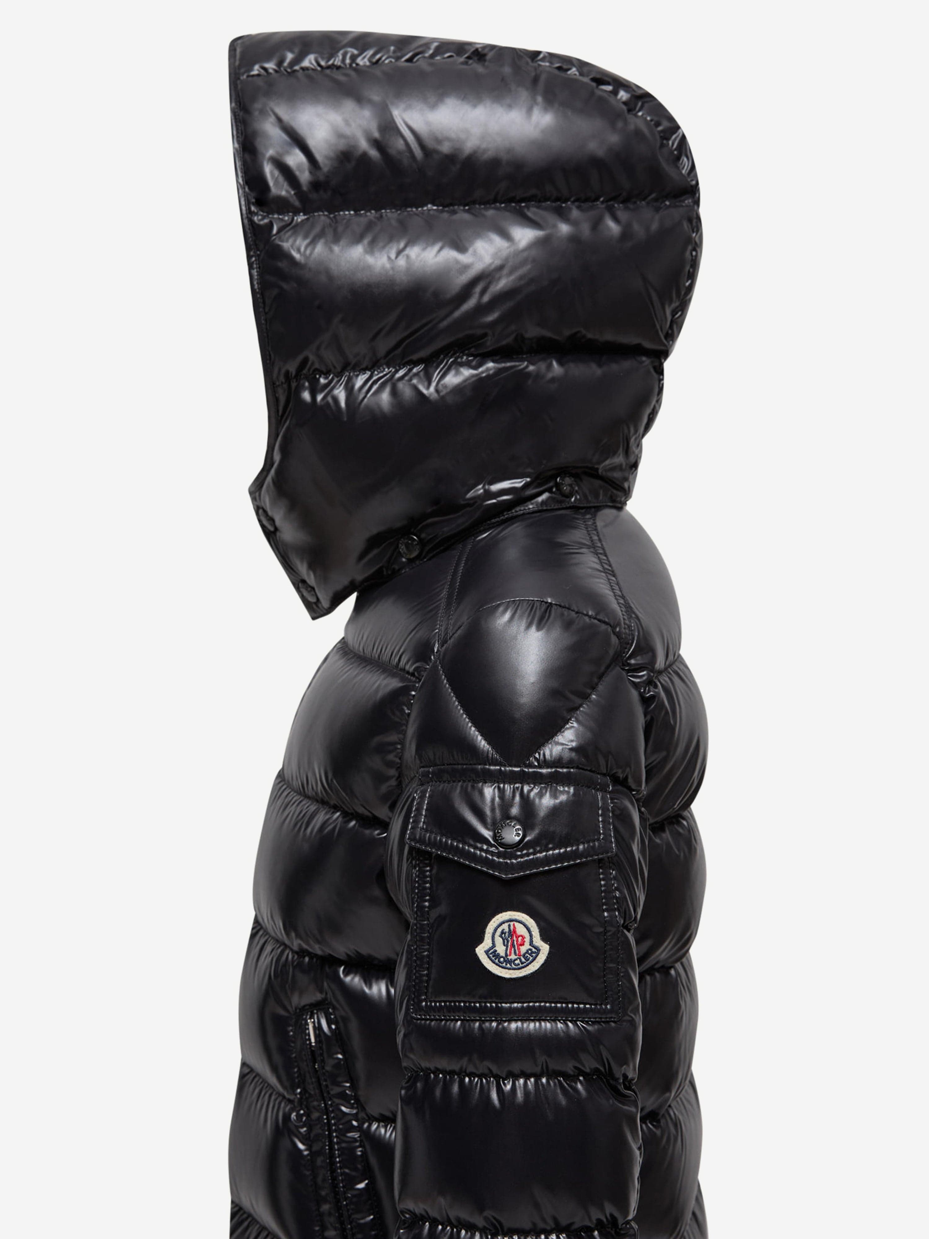 Moncler Enfant Kids Down Padded Maya Jacket in Black | Childsplay