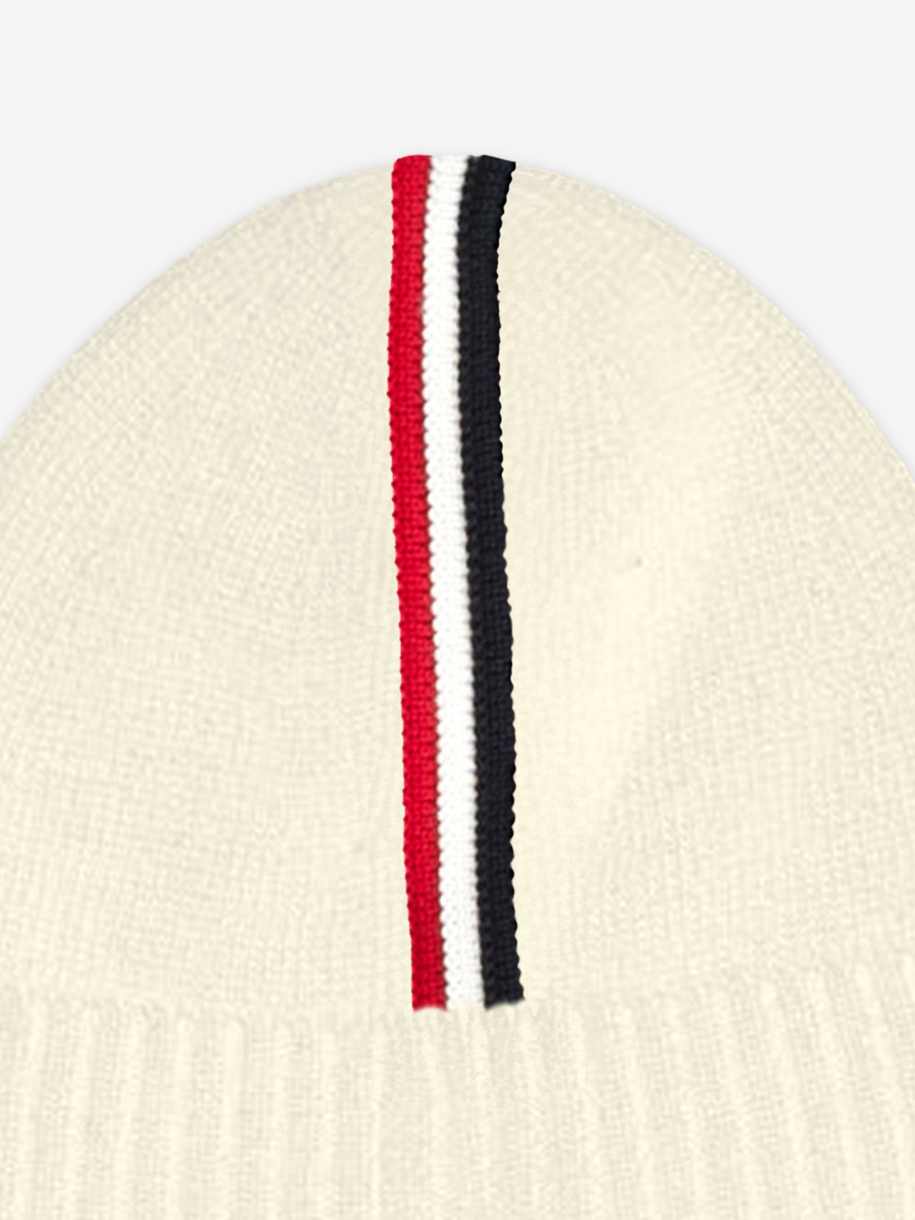 ★MONCLER★モンクレール★キッズLサイズ★アイボリー★ビーニー★ Moncler Enfant Kids Logo Beanie Hat in Ivory | Childsplay Clothing