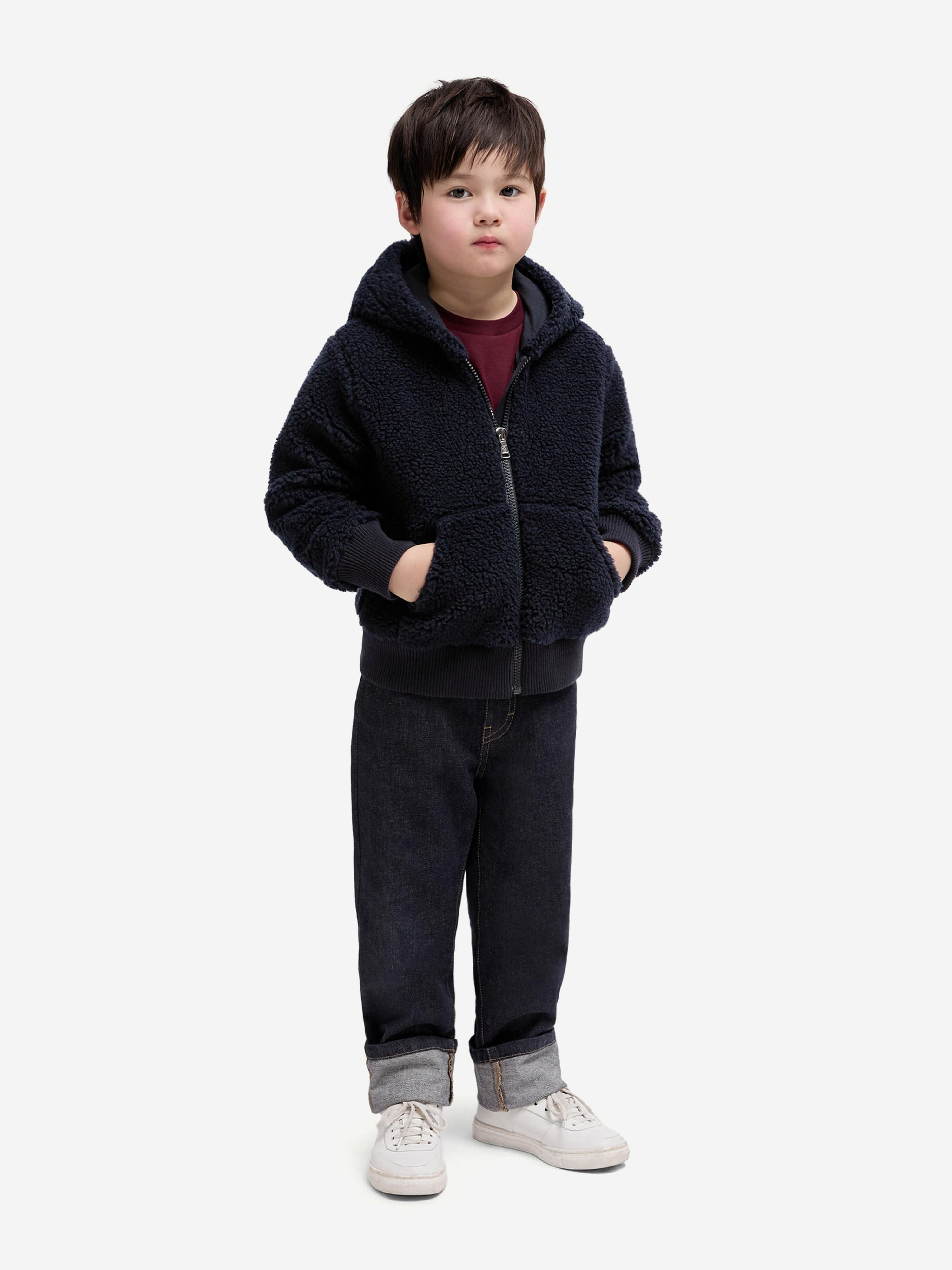 Moncler Enfant Kids Zip Up Cardigan in Navy | Childsplay Clothing