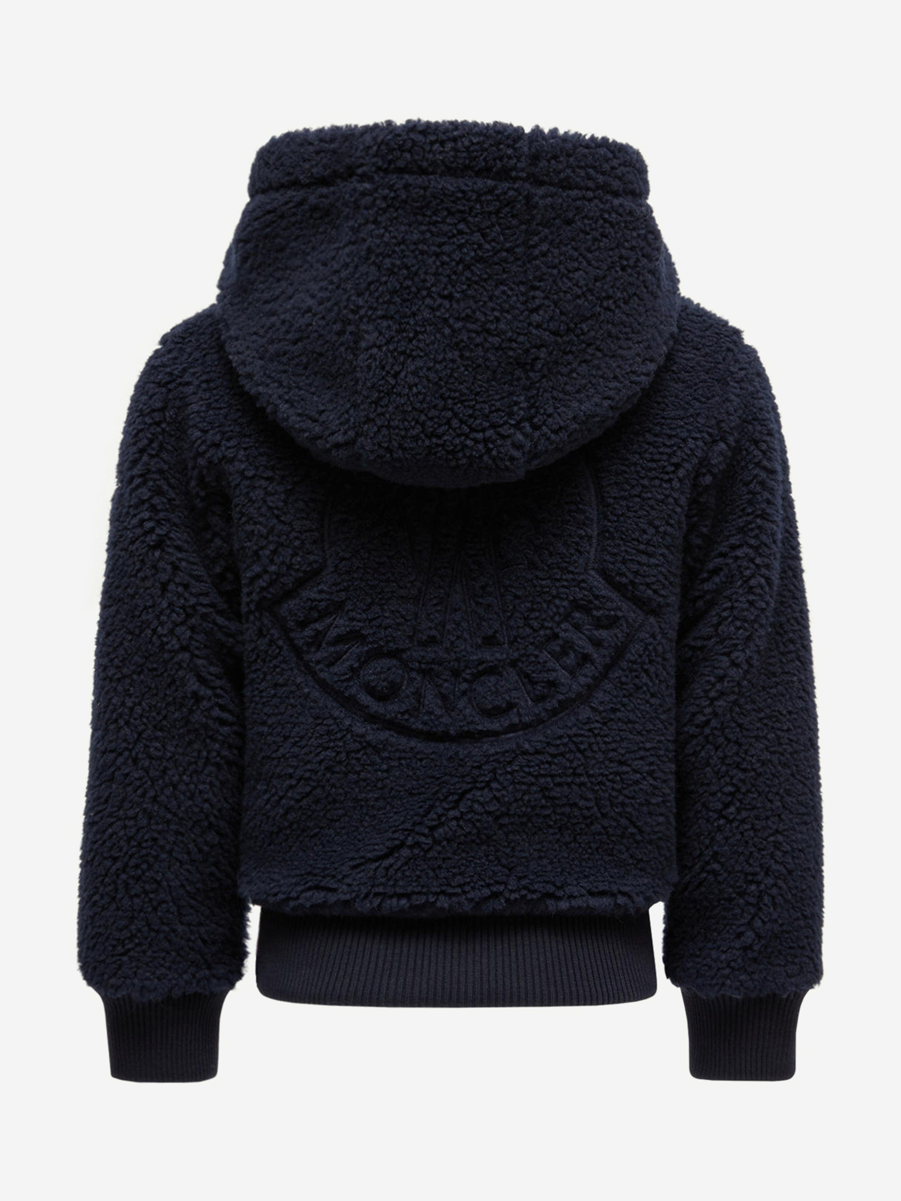 Moncler Enfant Kids Zip Up Cardigan in Navy | Childsplay Clothing