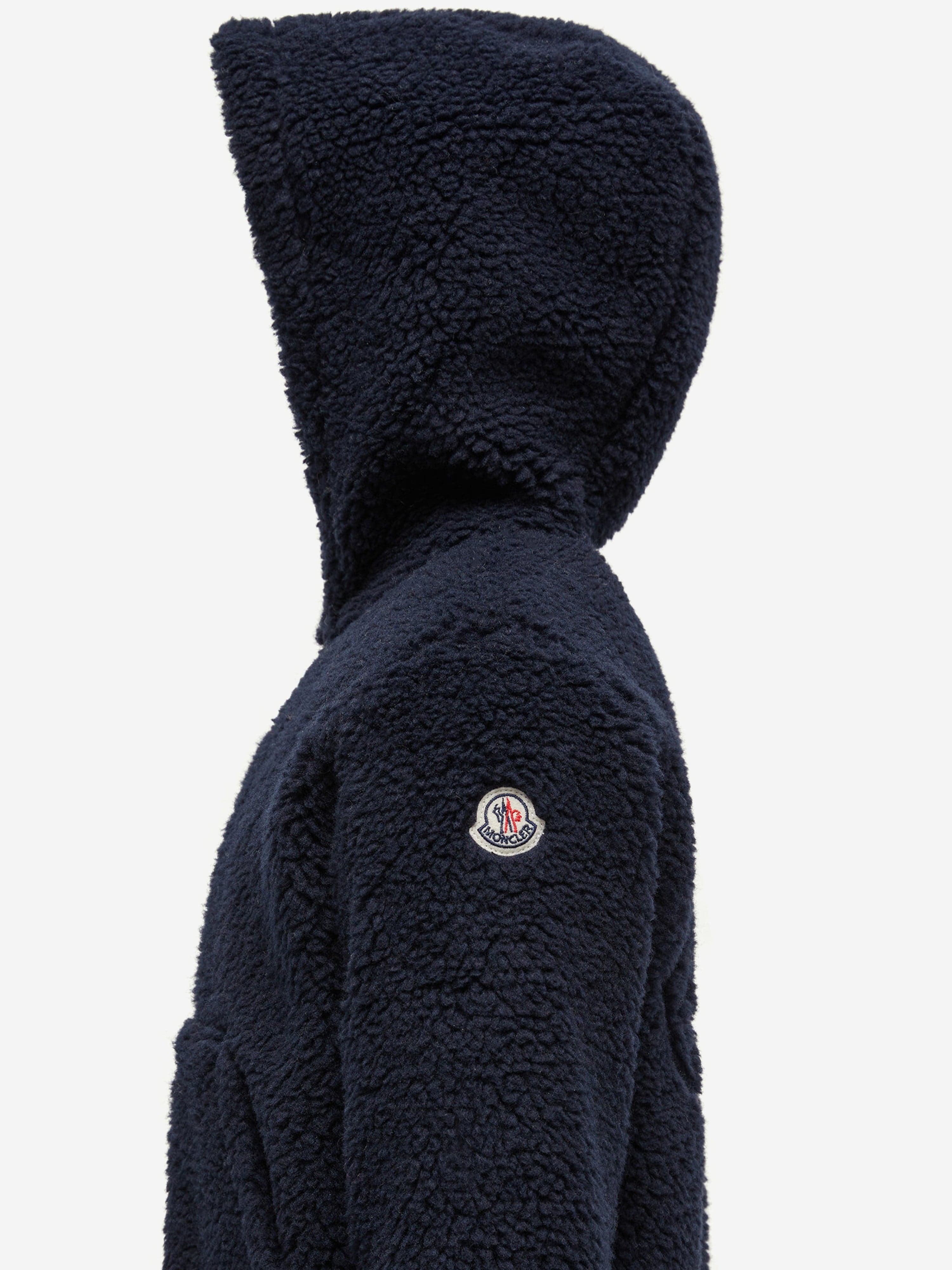 Moncler Enfant Kids Zip Up Cardigan in Navy | Childsplay Clothing