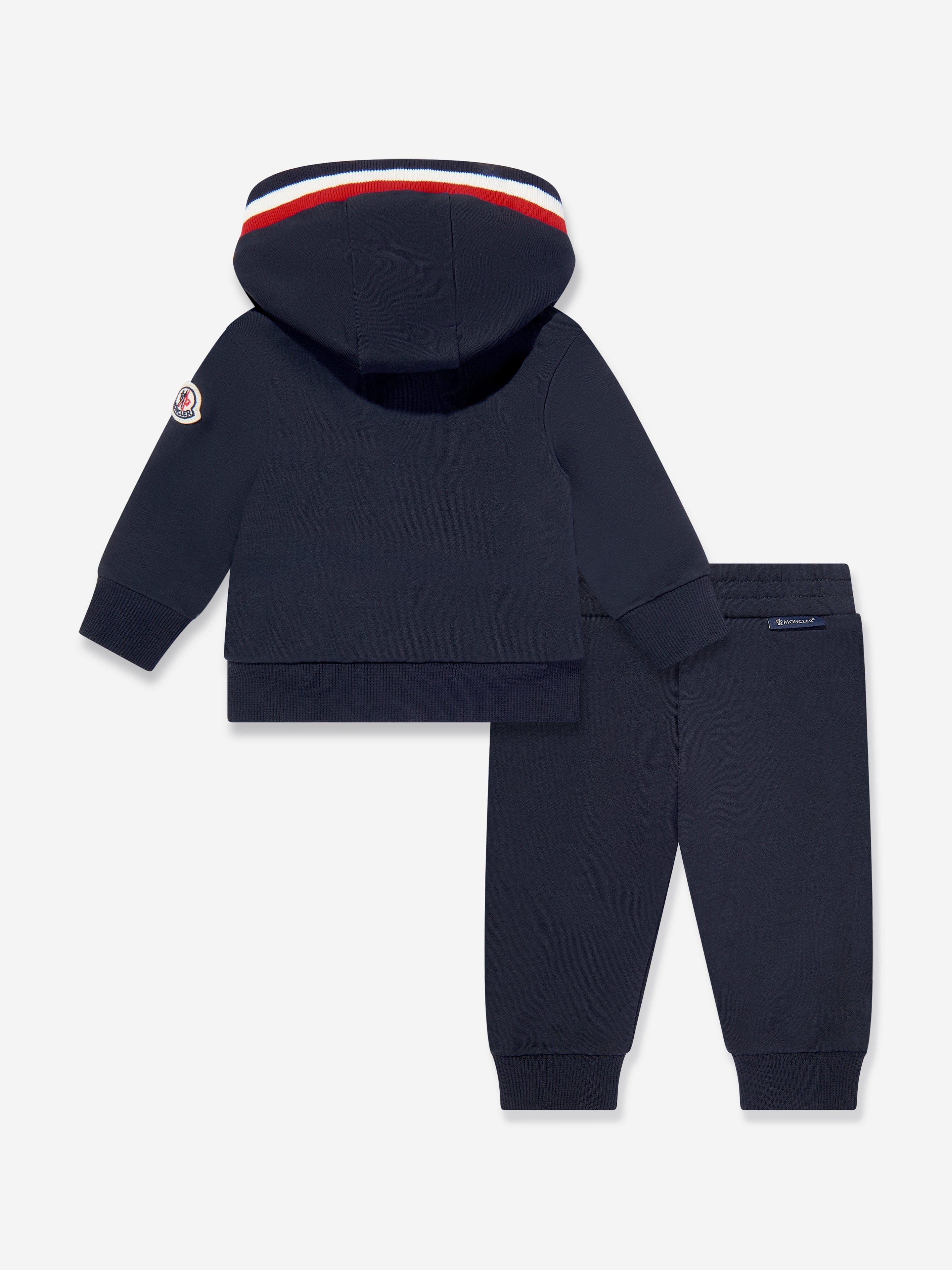 Moncler Enfant Baby Boys Branded Tracksuit in Navy | Childsplay