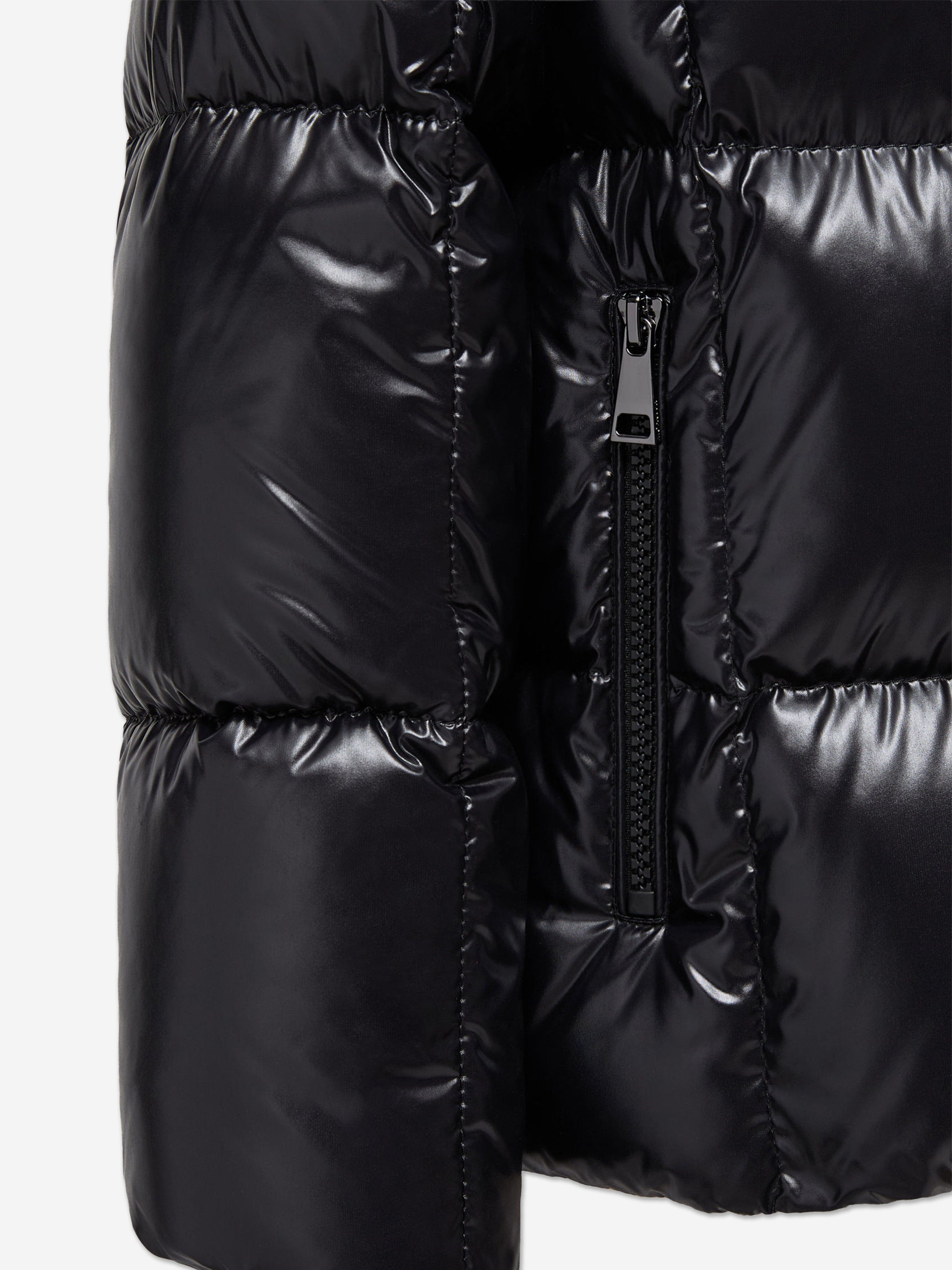 Moncler Enfant Girls Parana Down Padded Jacket in Black