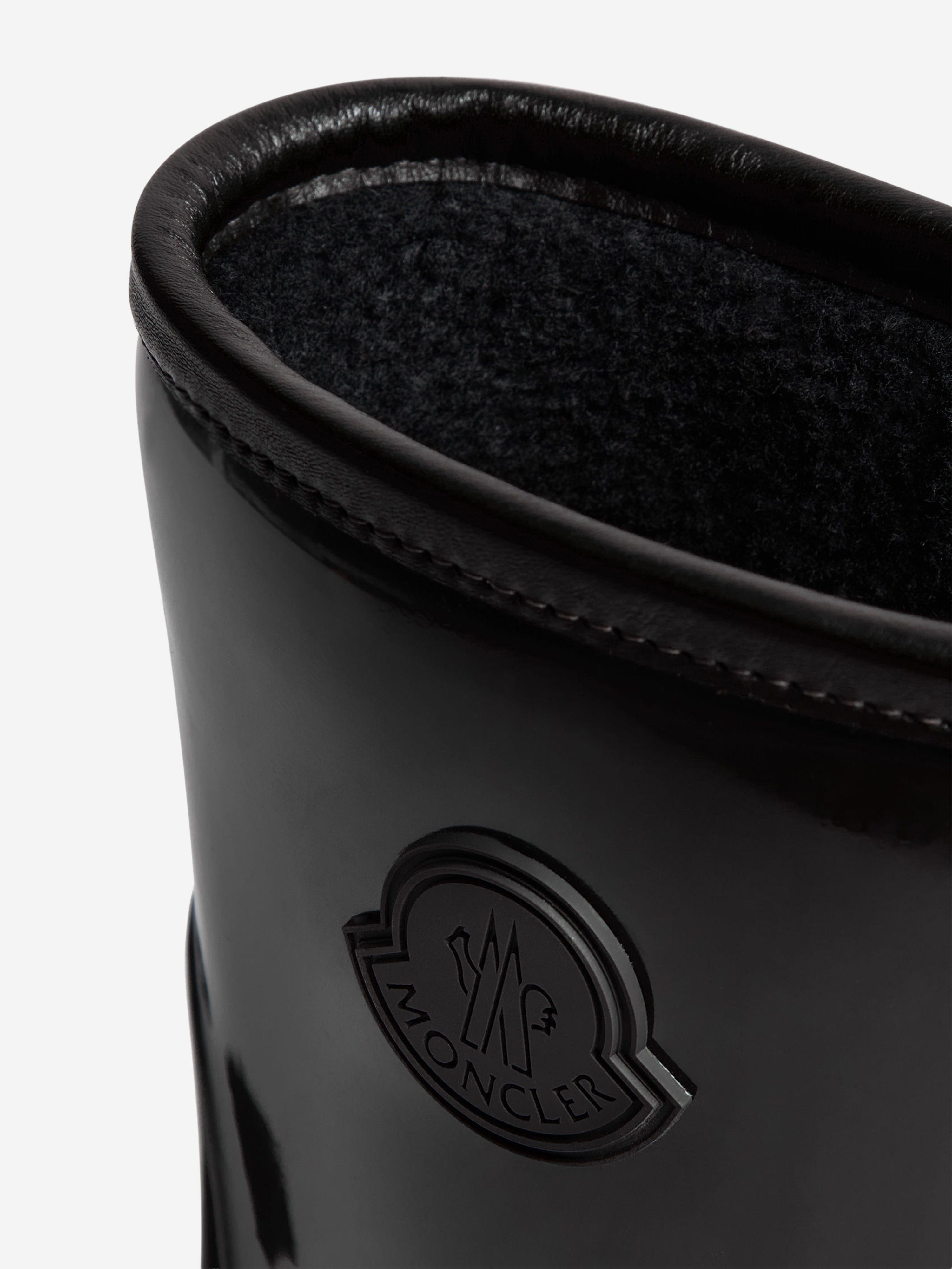 Moncler Enfant Kids Petit Kickstream Rain Boots in Black