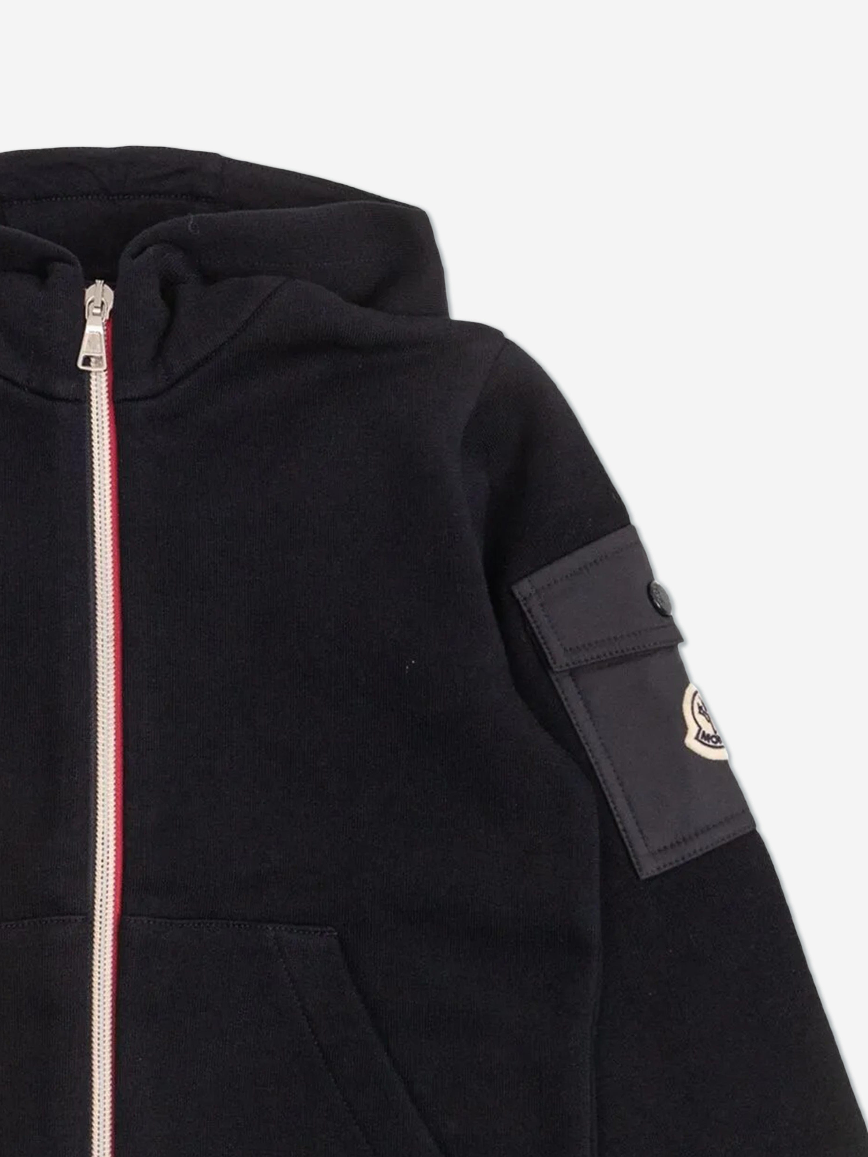 Moncler Enfant Boys Zip Up Top in Navy
