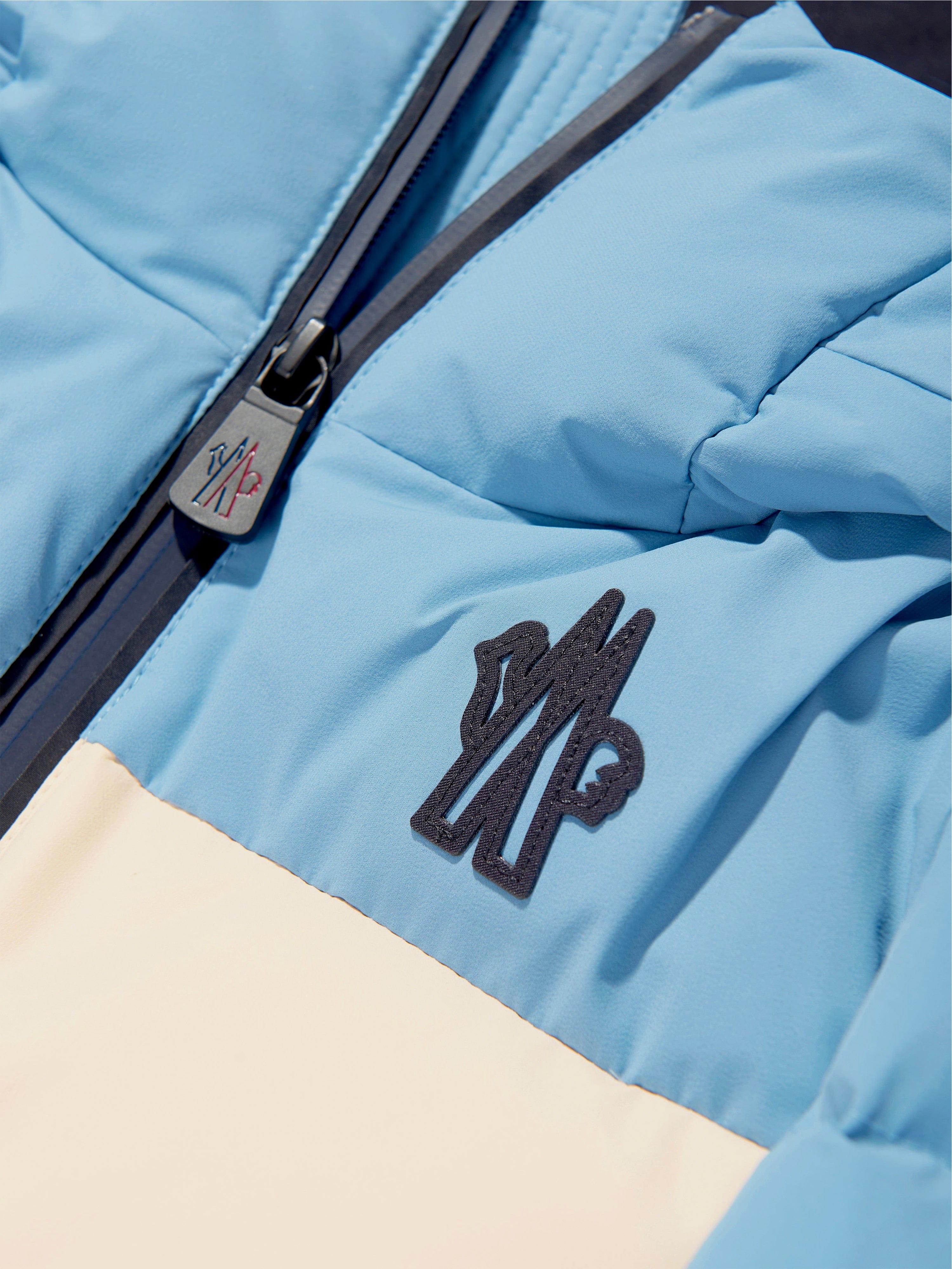 Moncler Enfant Kids Grenoble Down Padded Ski Suit in Blue