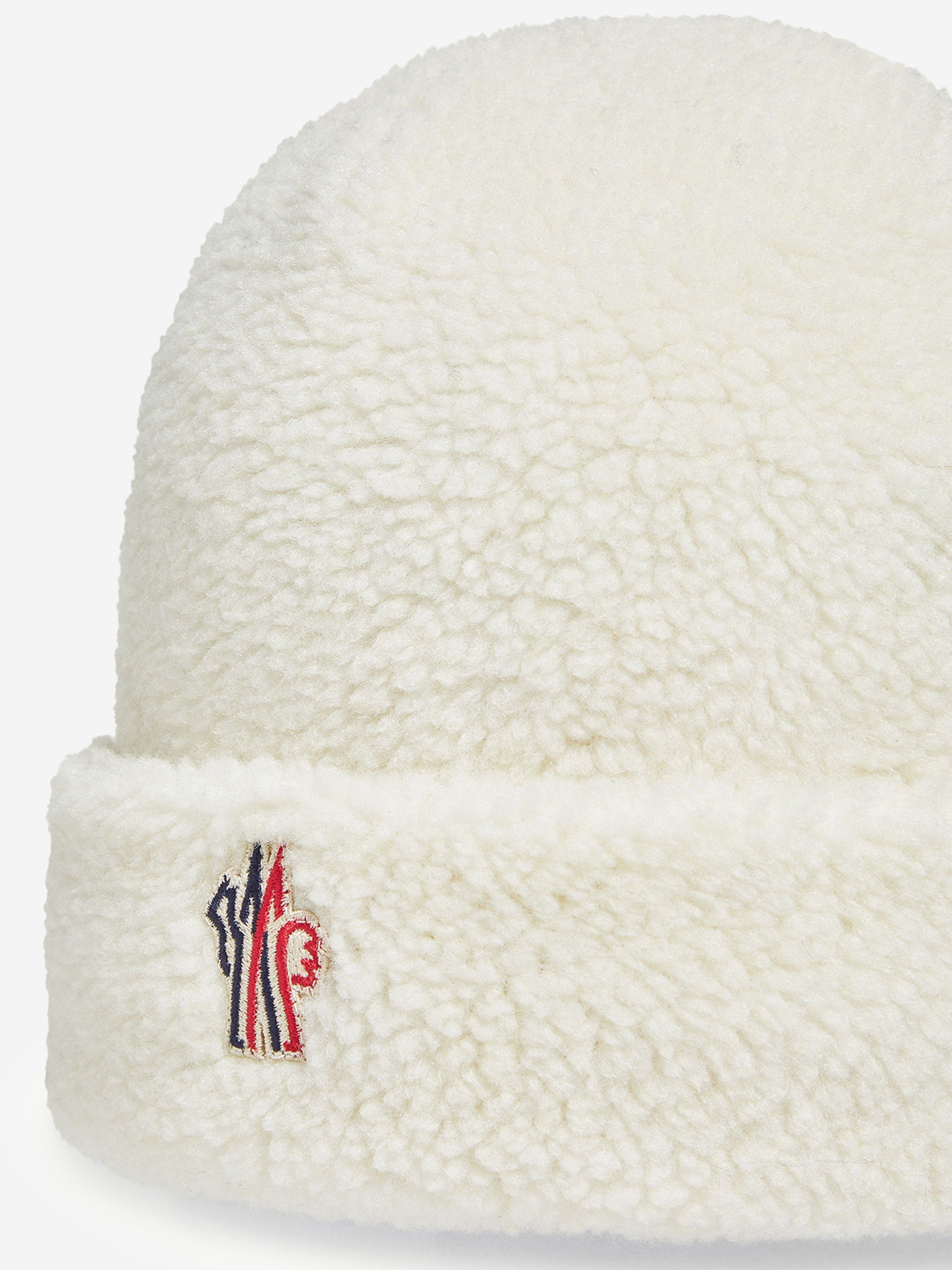 Moncler Enfant Kids Grenoble Hat in Ivory | Childsplay Clothing