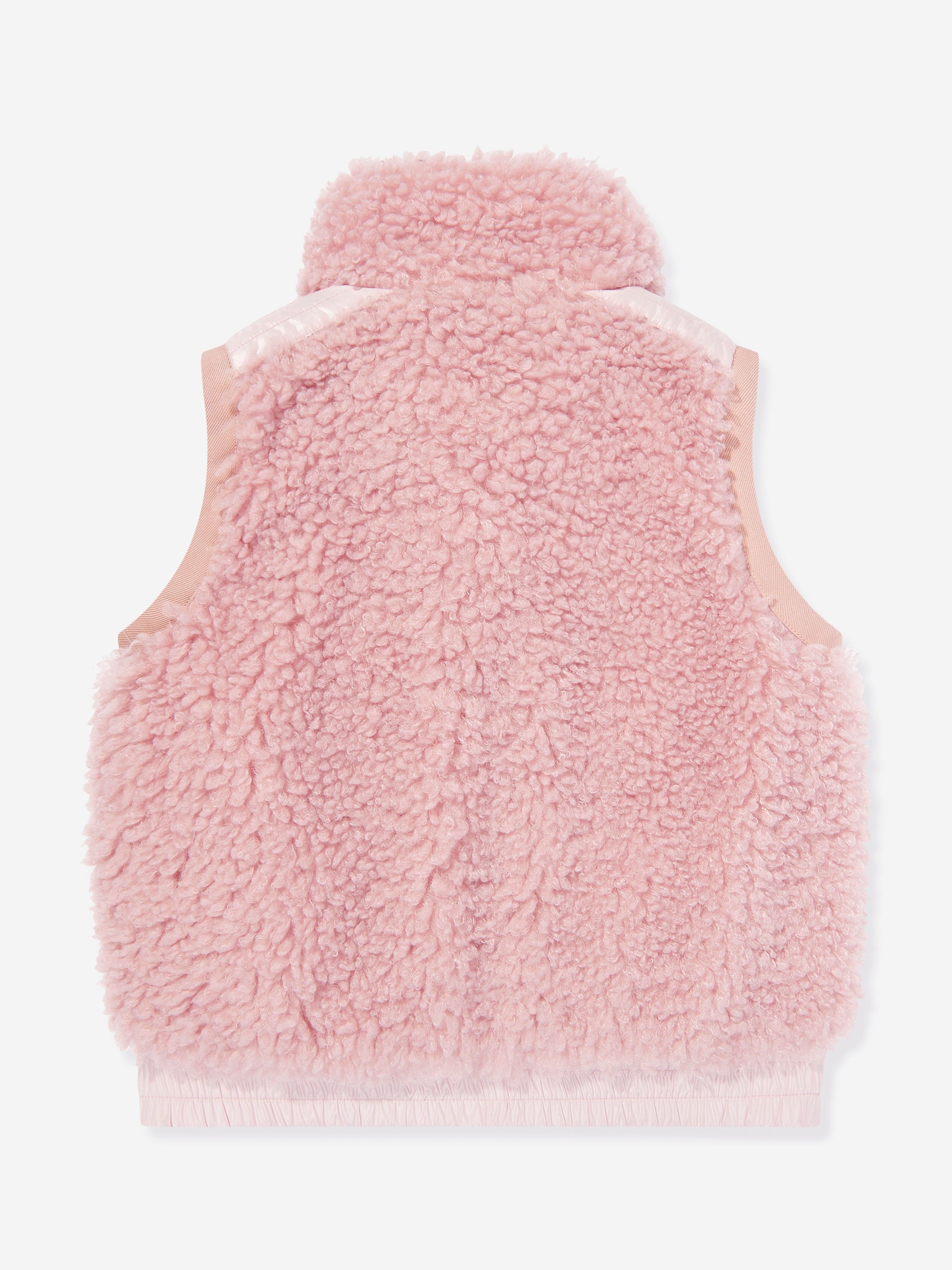 Moncler Enfant Girls Grenoble Down Padded Gilet in Pink