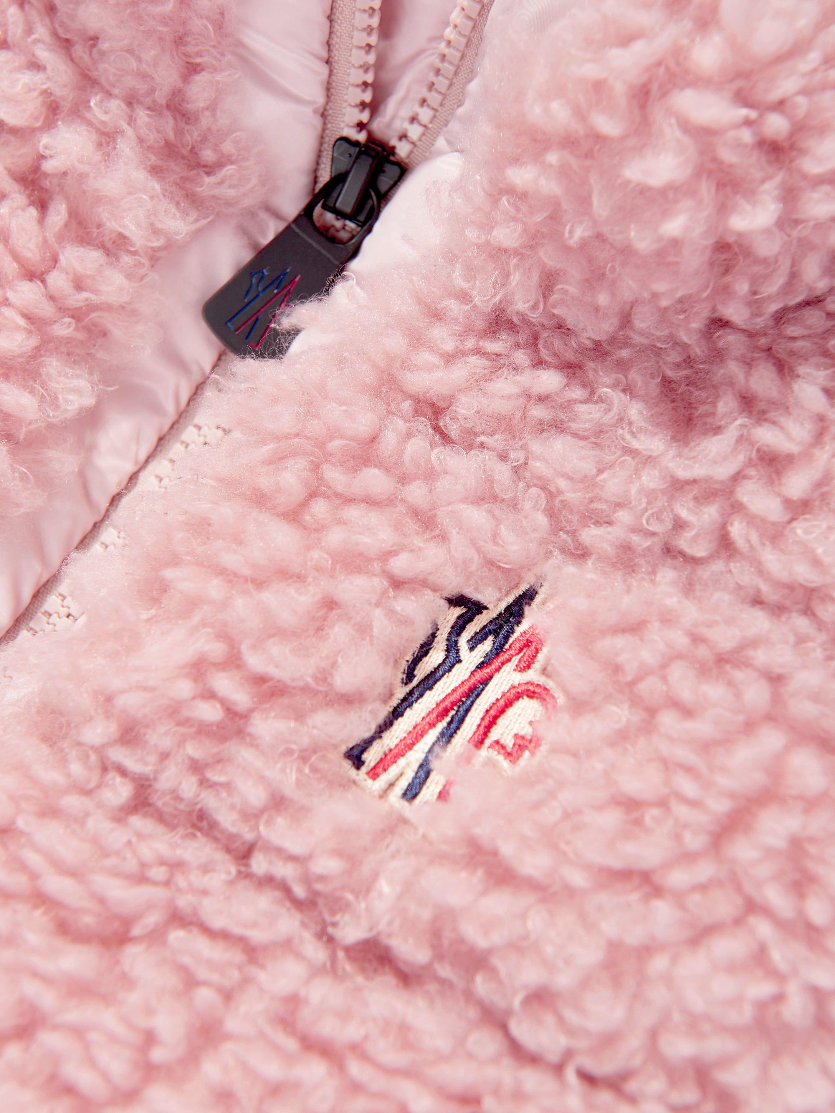 Moncler Enfant Girls Grenoble Down Padded Gilet in Pink