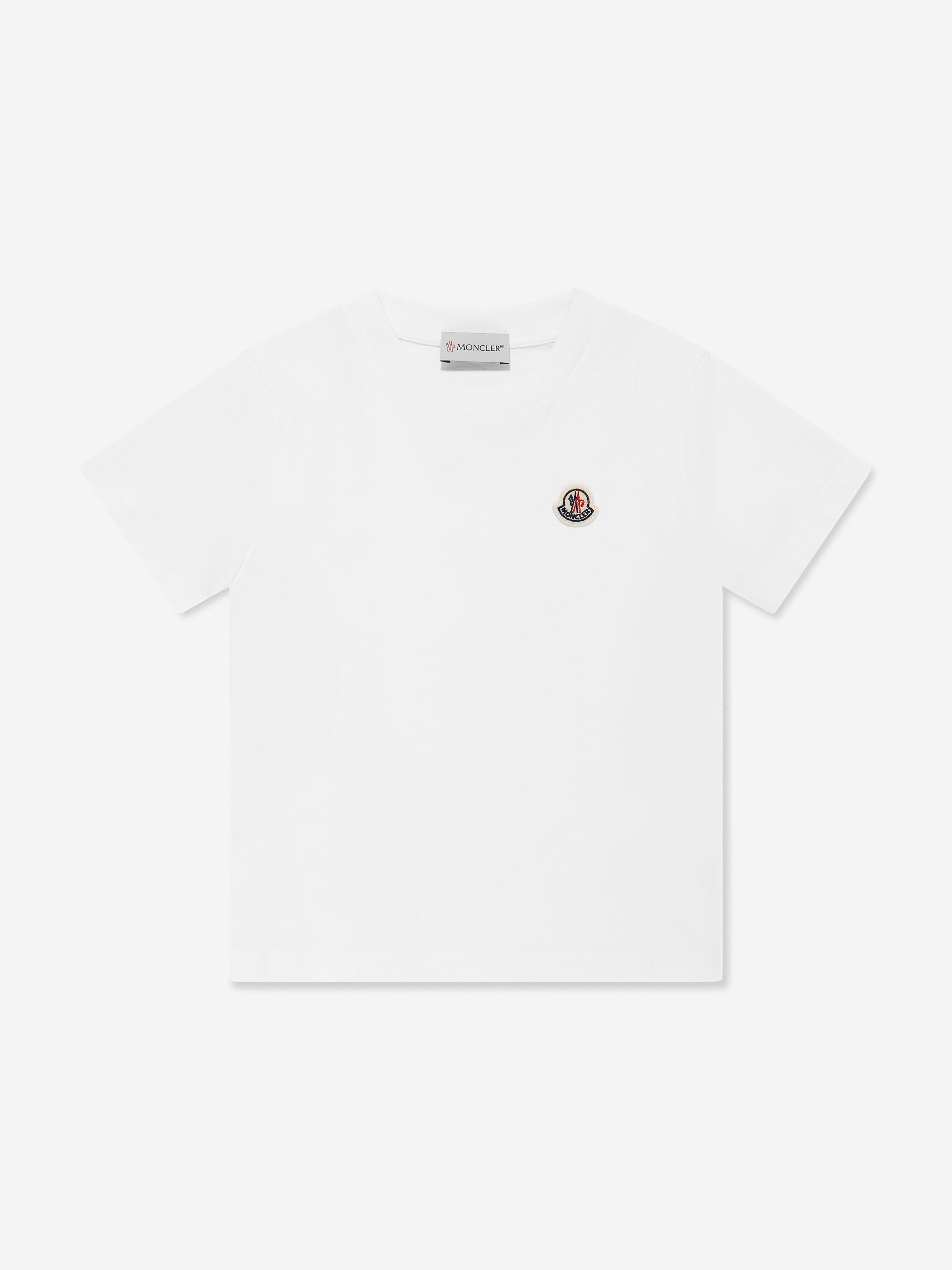 Moncler Enfant Moncler Enfant Boys Logo T-Shirt in White