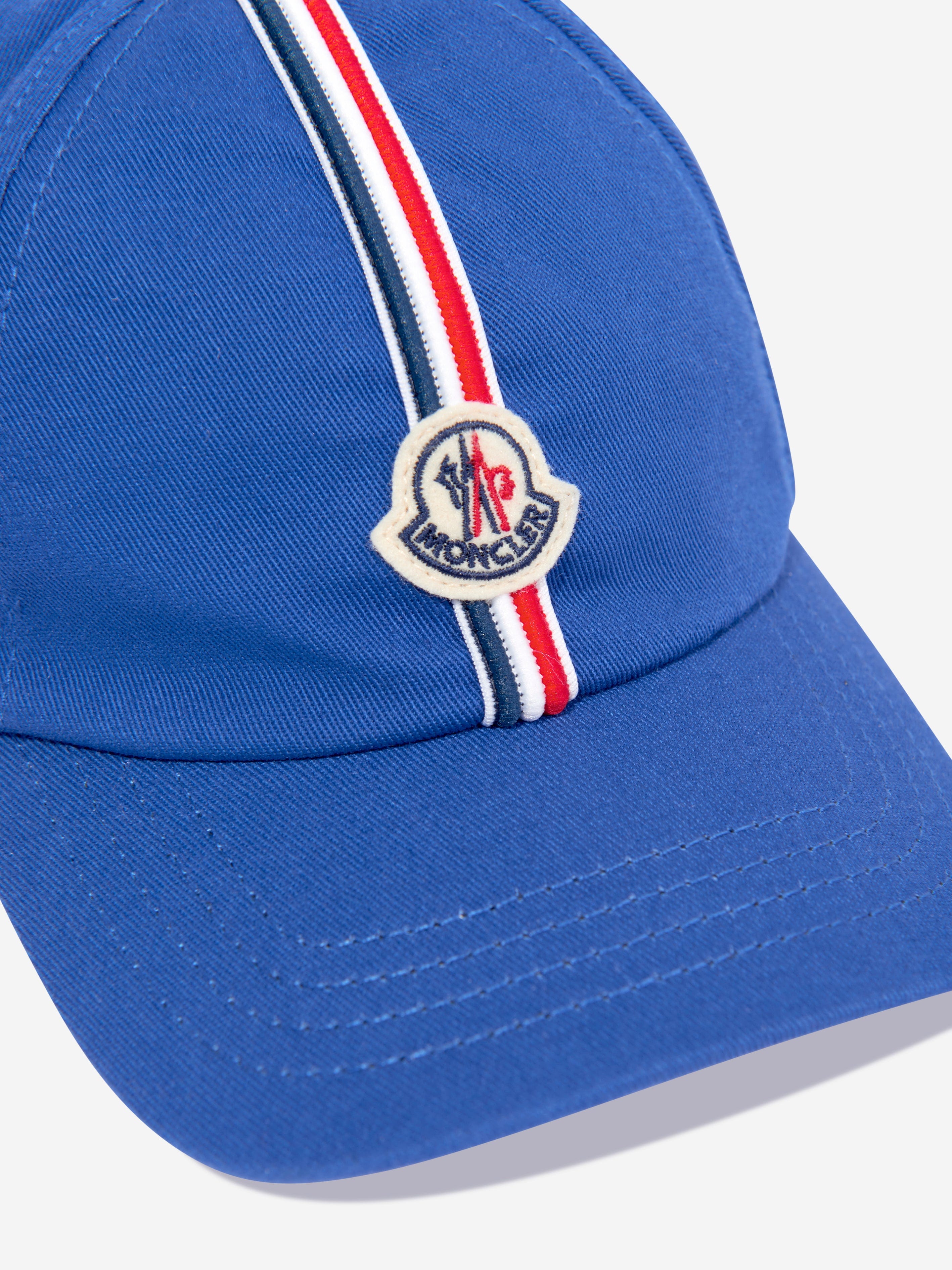 Moncler Enfant Boys Logo Baseball Cap in Blue | Childsplay Clothing