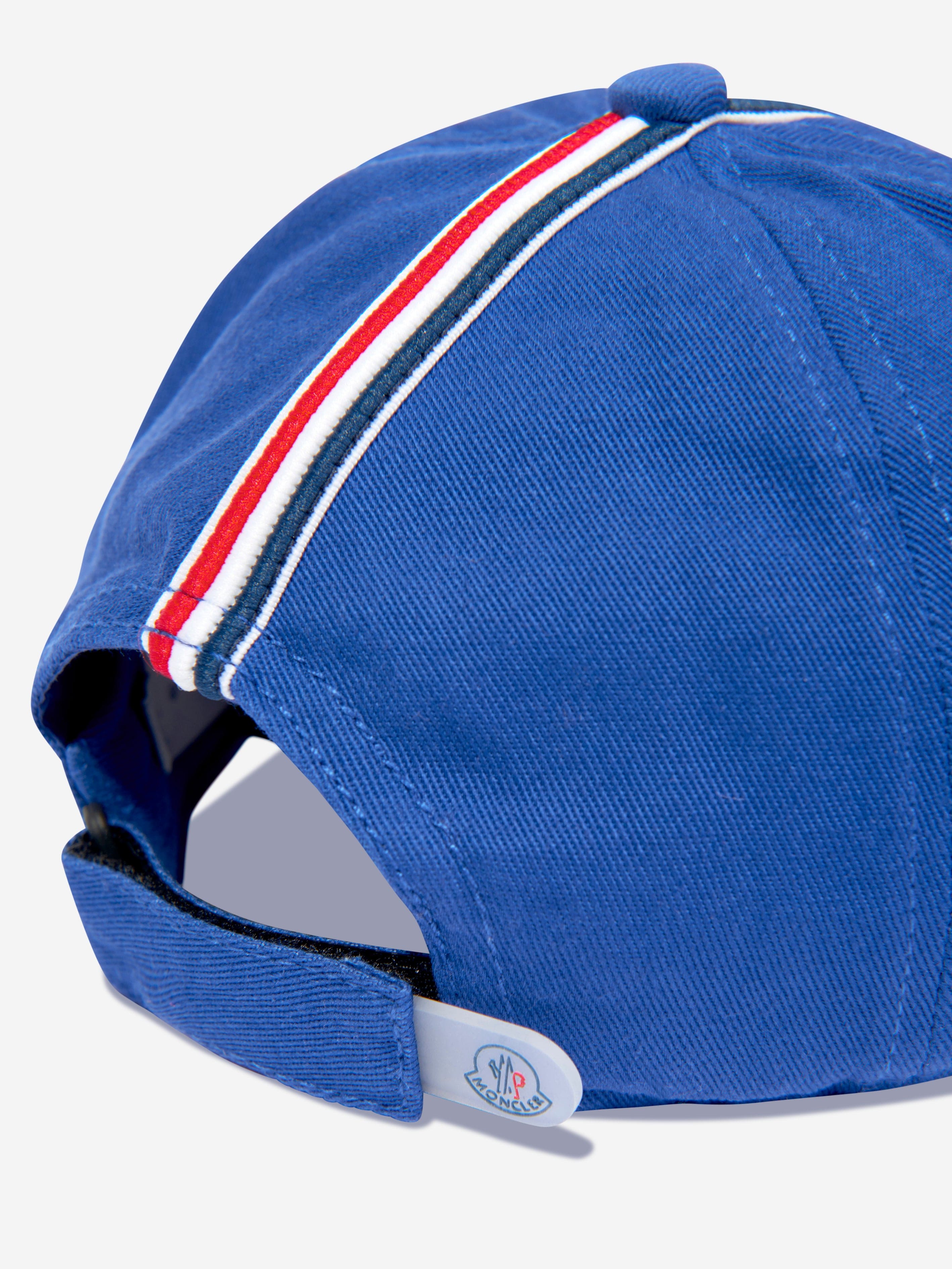 Moncler Enfant Boys Logo Baseball Cap in Blue | Childsplay Clothing