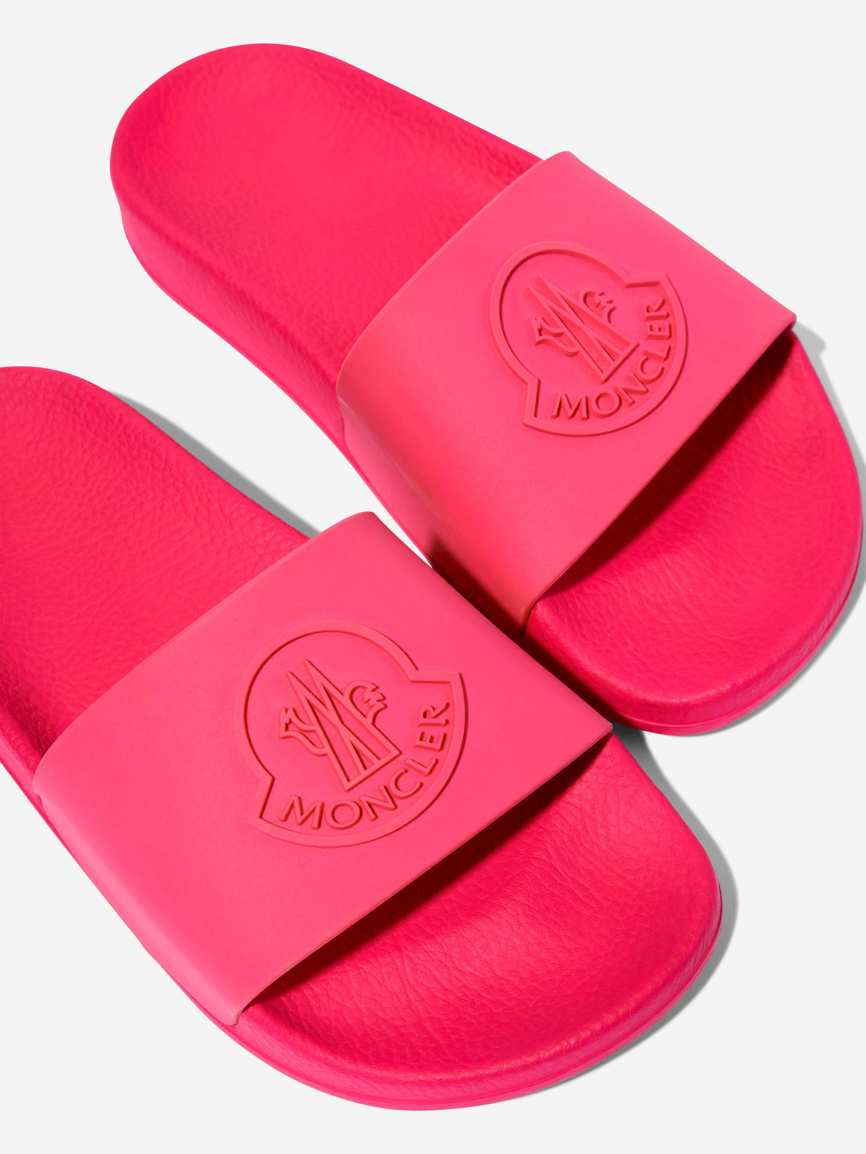 Moncler Enfant Moncler Enfant Girls Petit Basile Sliders in Moncler Enfant Moncler Enfant Girls Petit Basile Sliders in