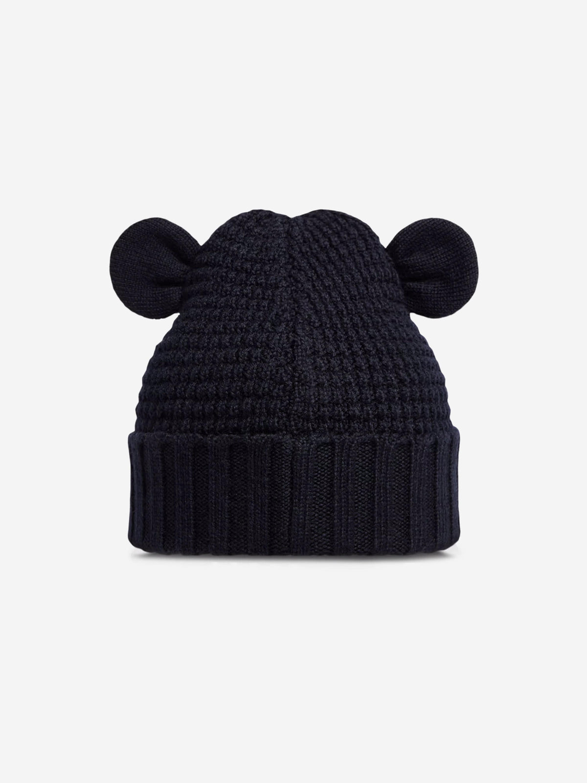 Moncler Enfant Baby Beanie Hat with Ears in Navy | Childsplay Clothing