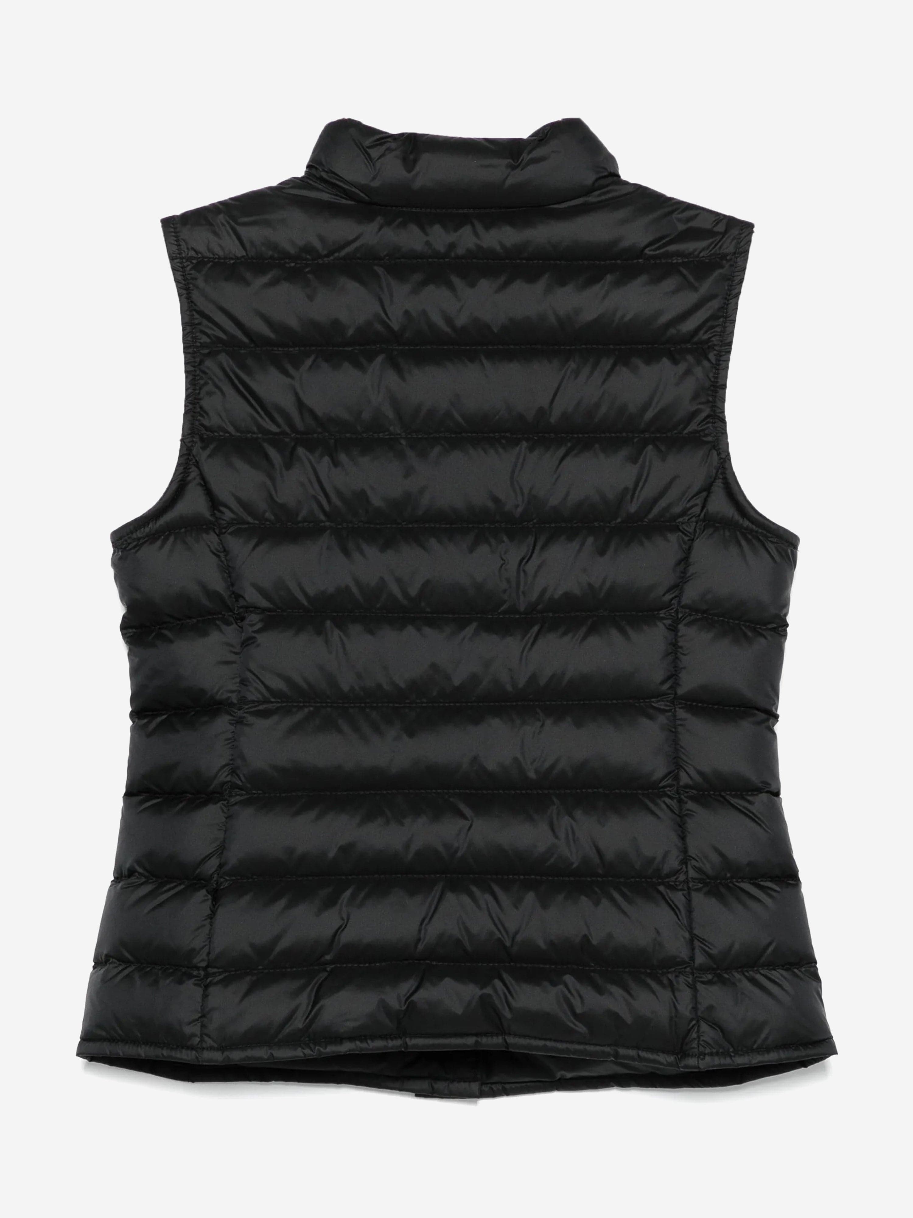 Moncler Enfant Girls Down Padded Liane Gilet in Black | Childsplay